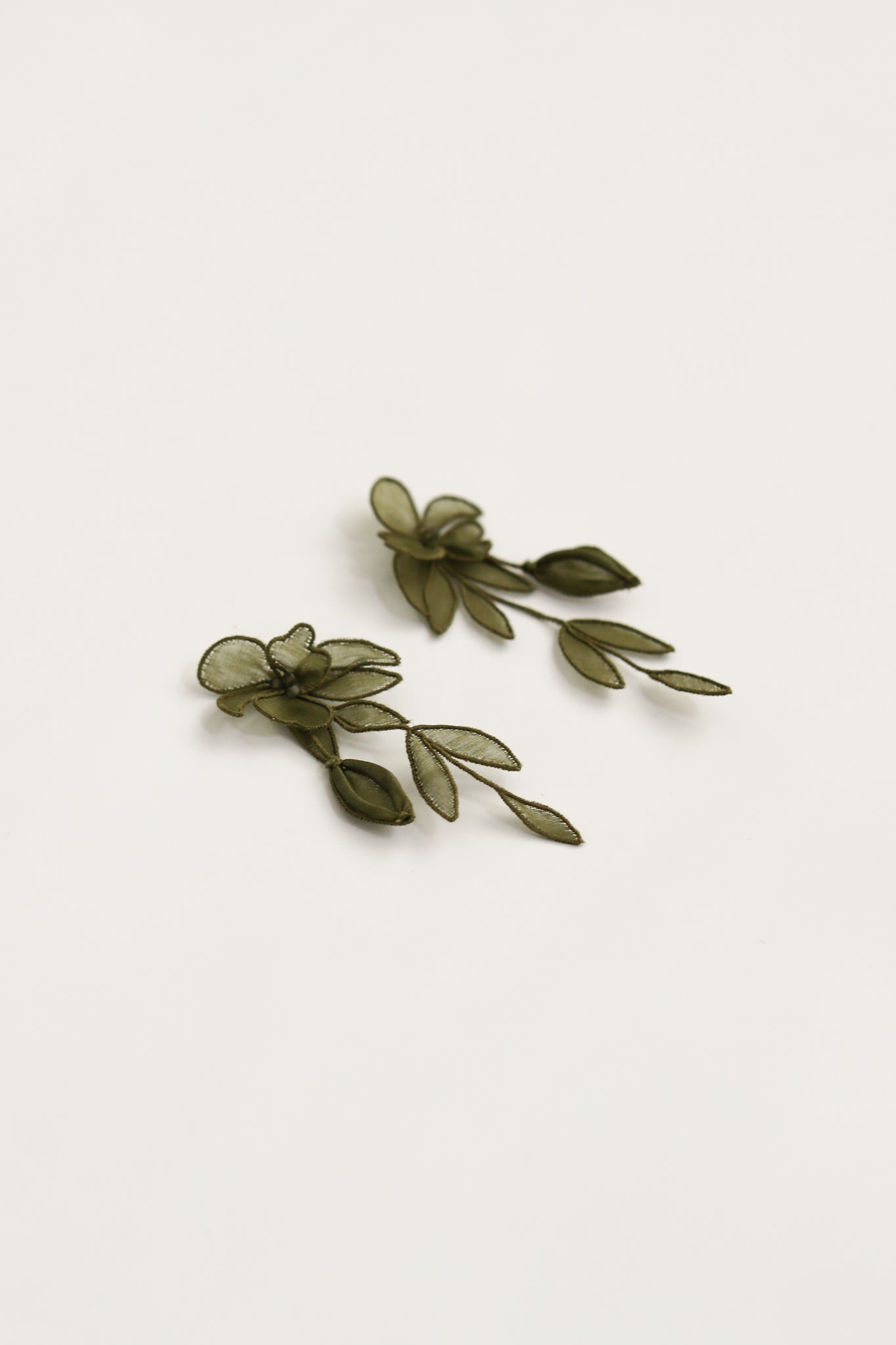 Mini Charlee Tier Earrings - Olive