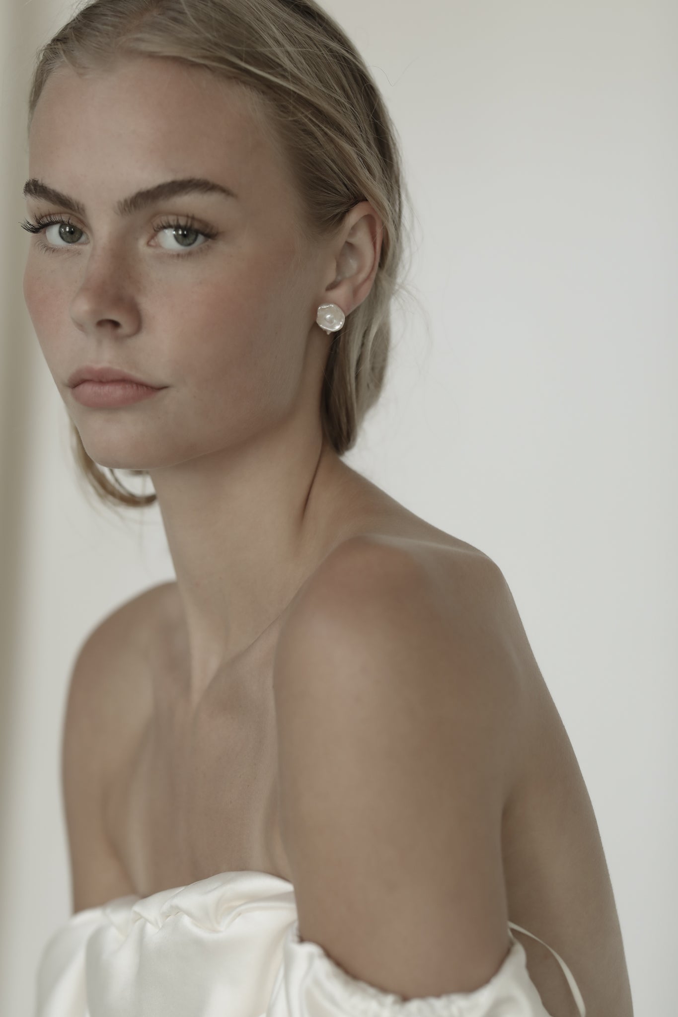 Oyster Pearl Stud Earrings - Sale