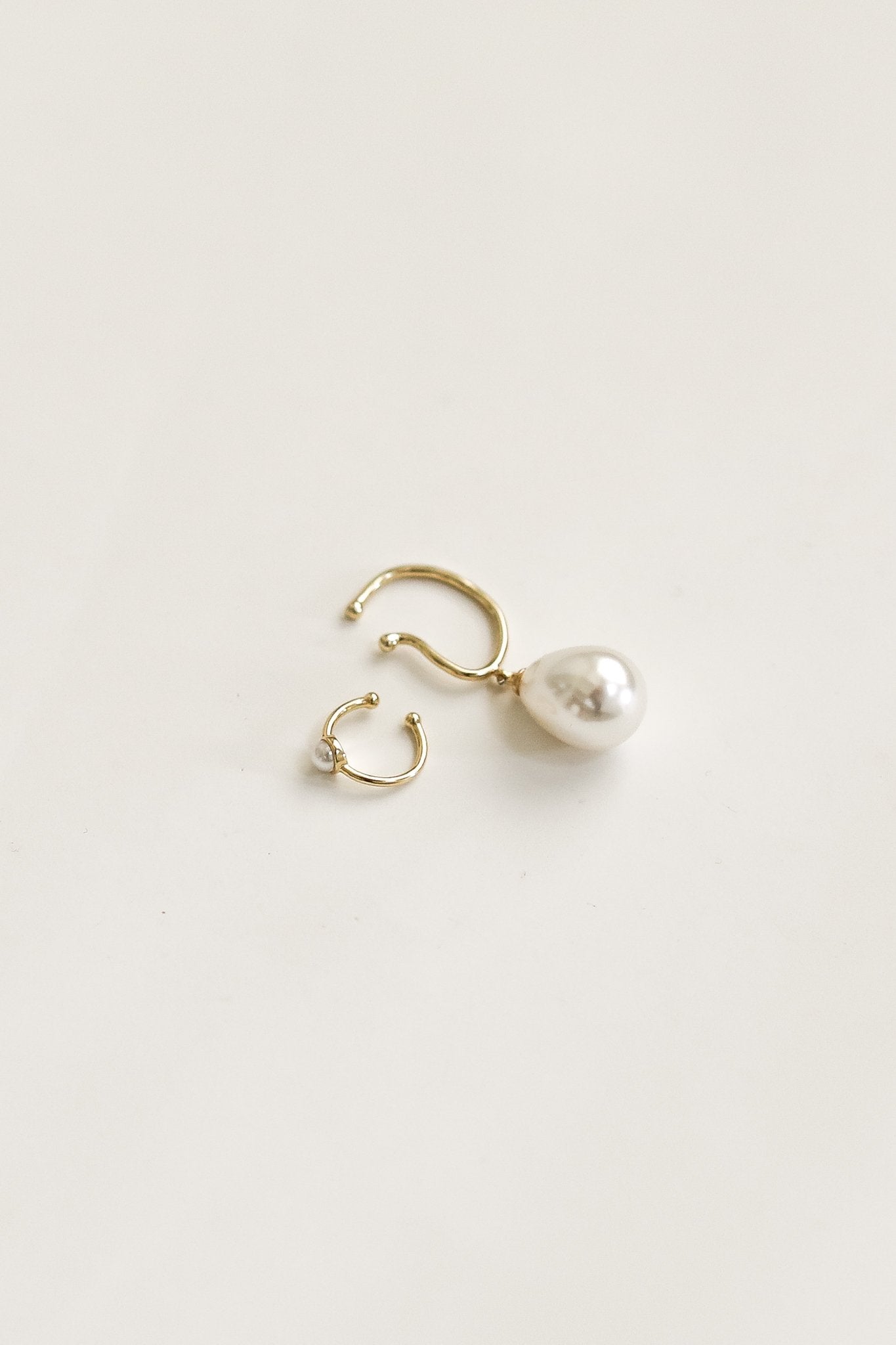 Gilded Pearl Cuff Set - Sale