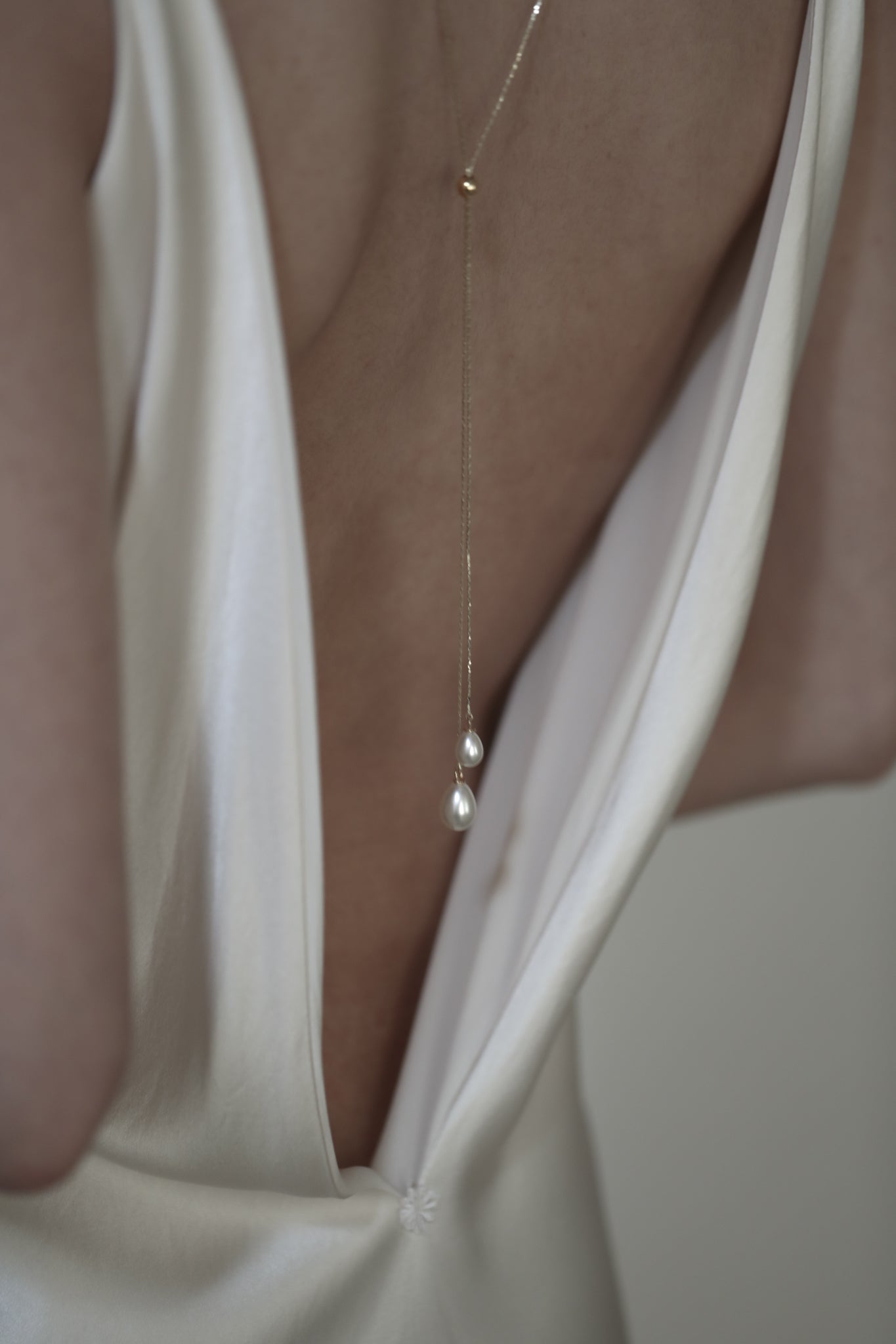 Pearl Lariat Necklace - Sale