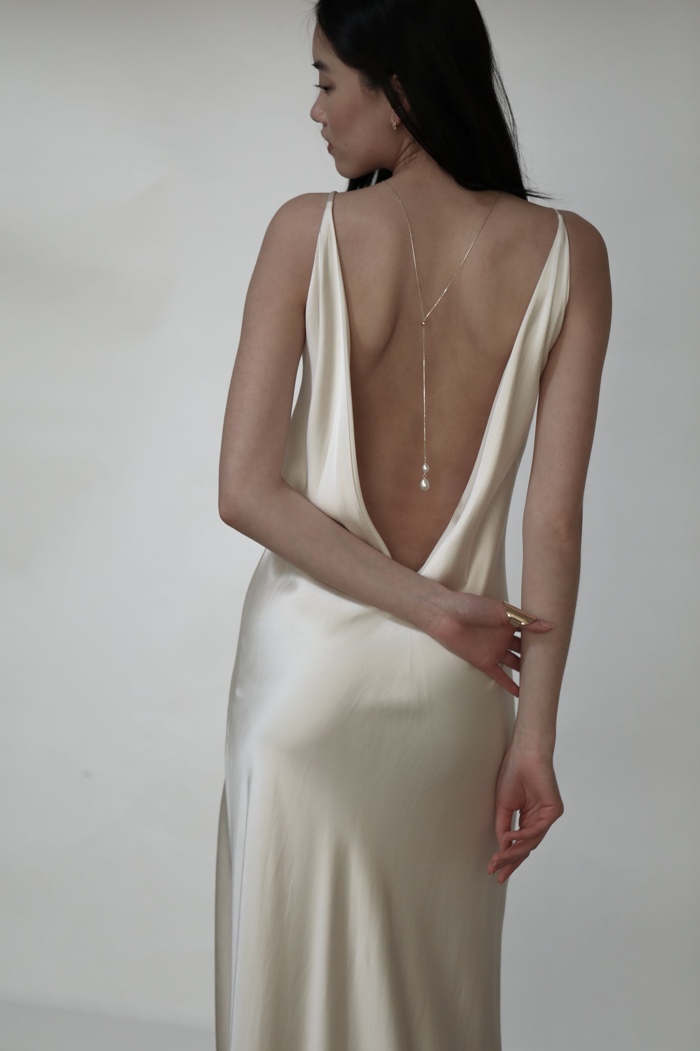 Pearl Lariat Necklace - Sale