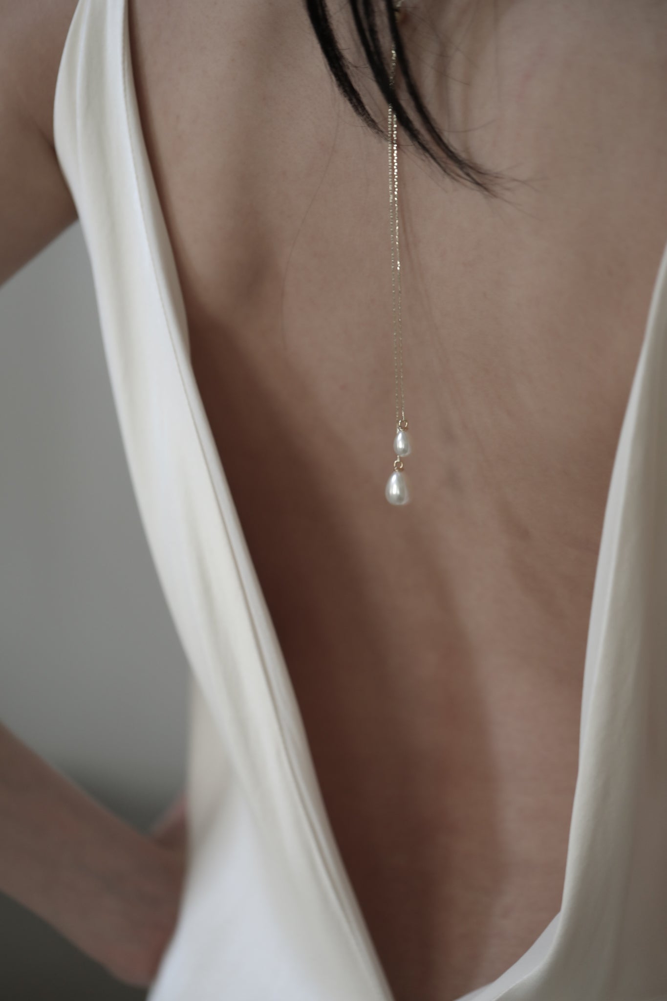 Pearl Lariat Necklace - Sale