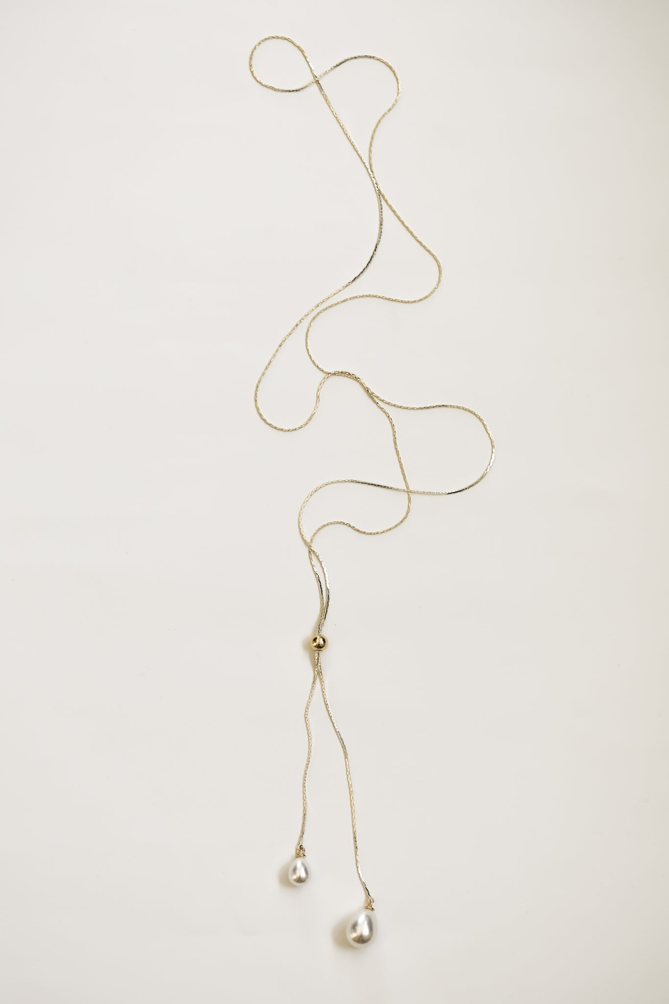 Pearl Lariat Necklace - Sale