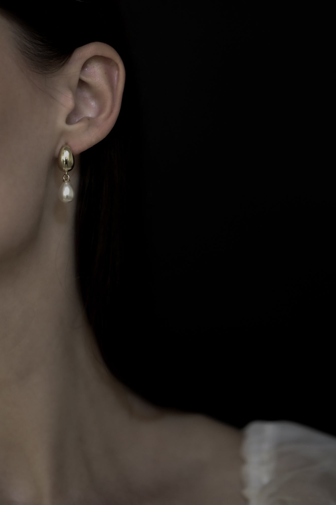 Orb Pearl Drop Earrings - Sale