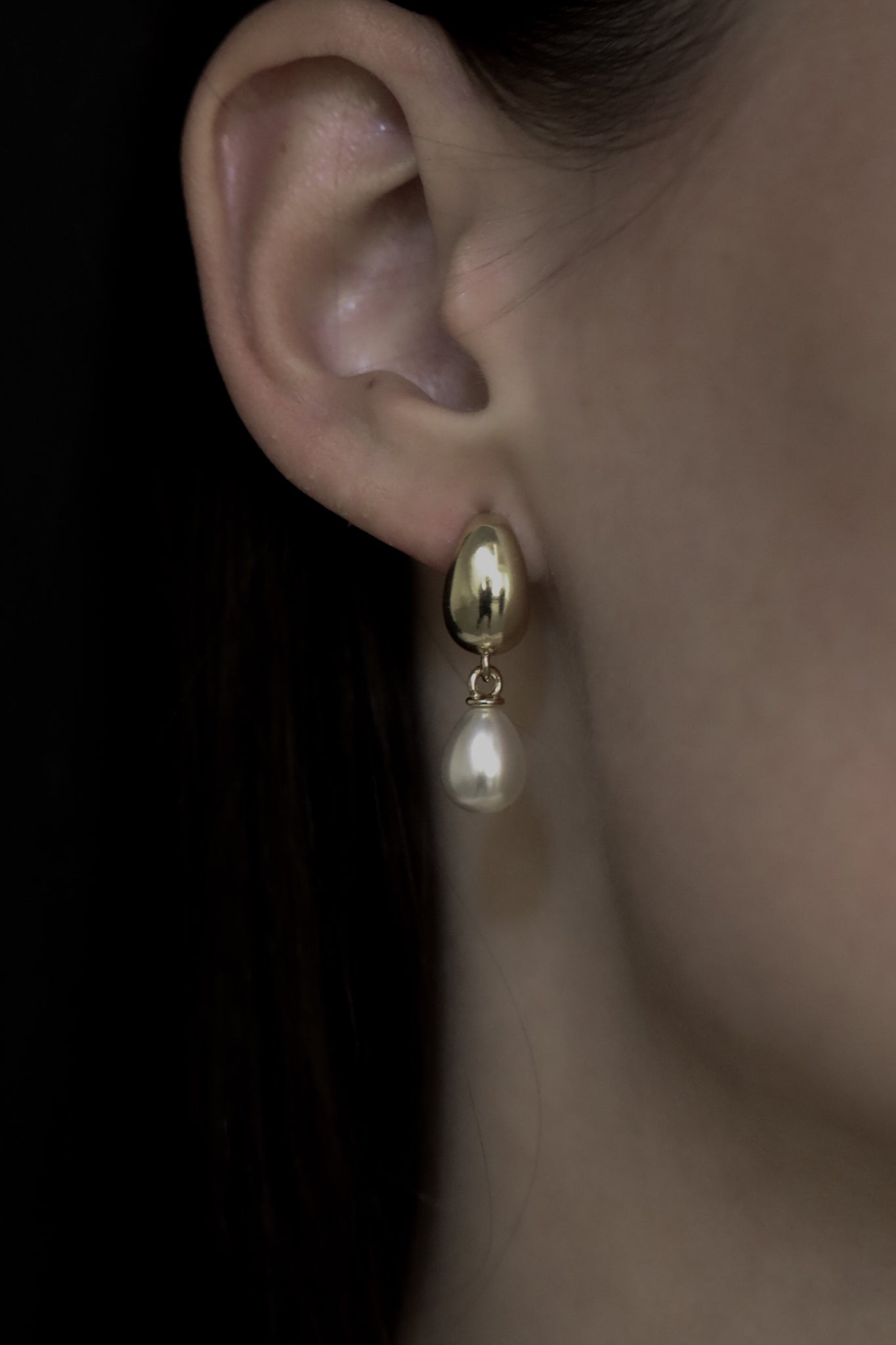 Orb Pearl Drop Earrings - Sale