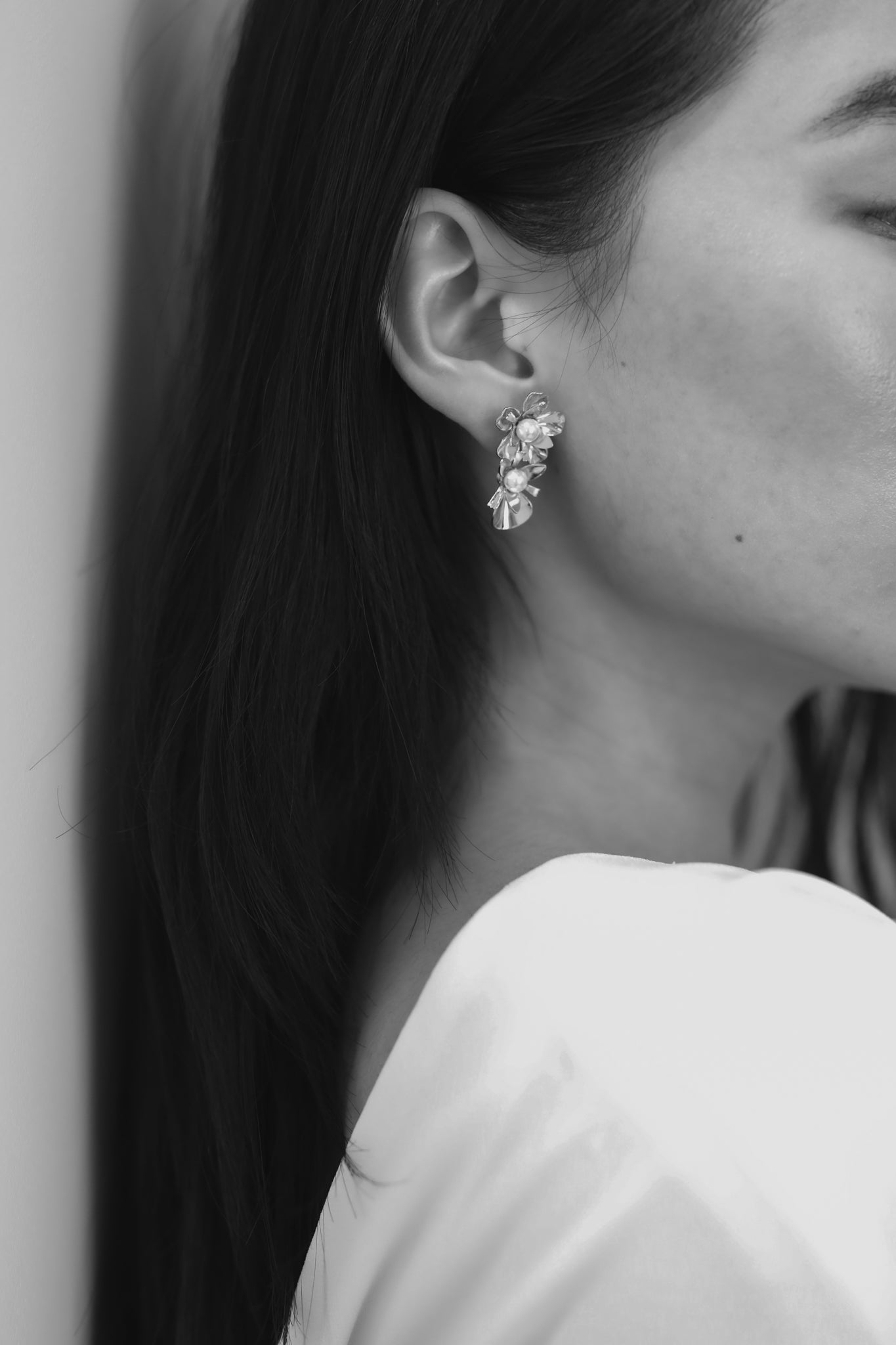 Raquel Flower Drop Earrings - Sale