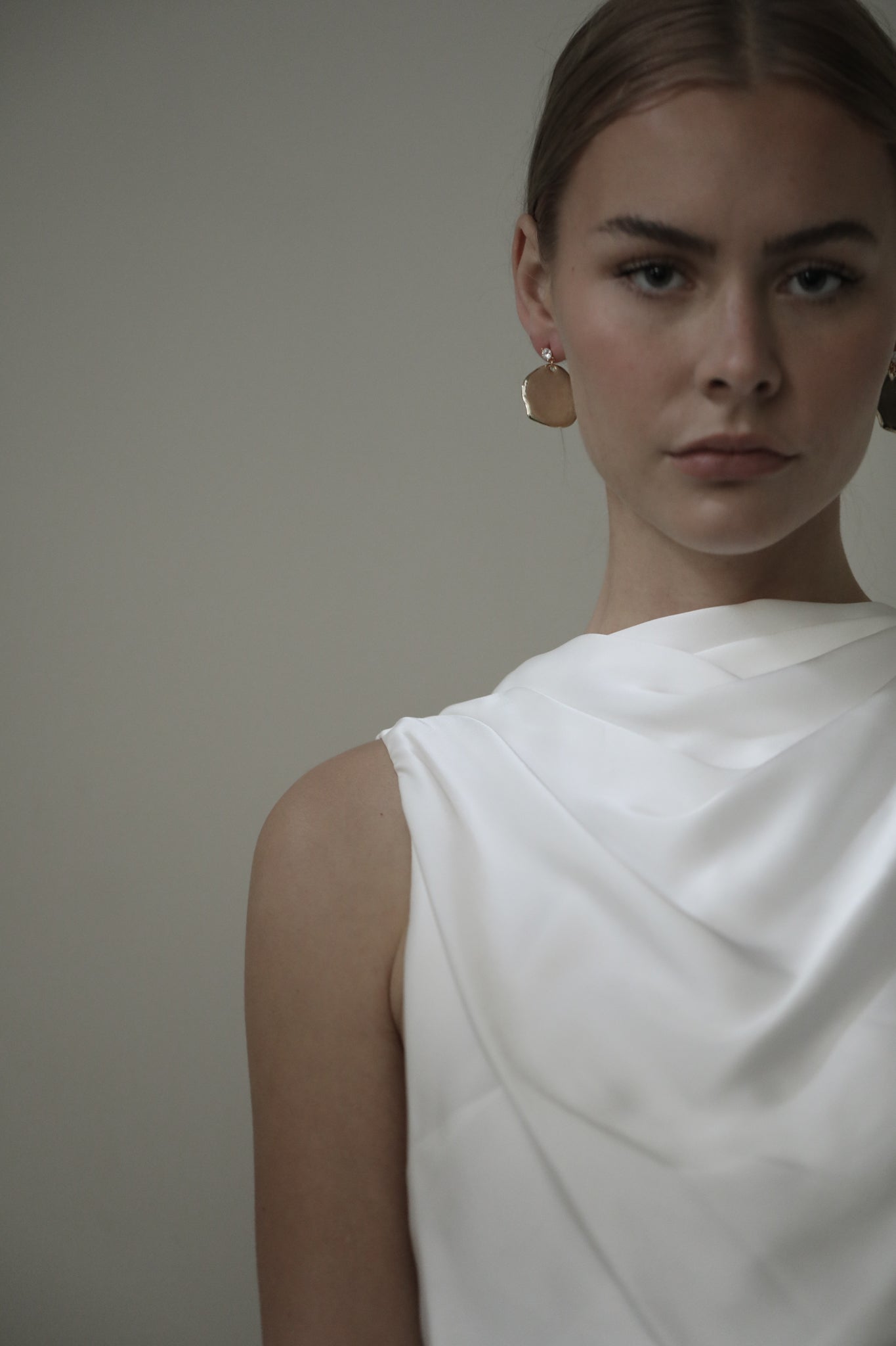 Sculptural Glimmer Drop Earrings - Sale