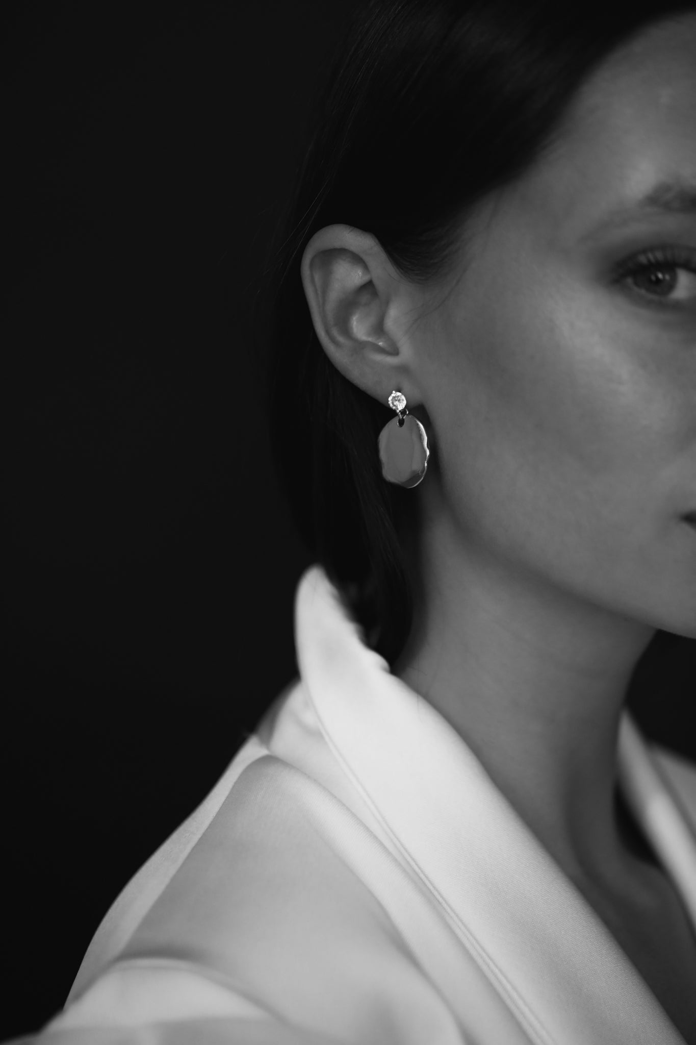 Sculptural Glimmer Drop Earrings - Sale