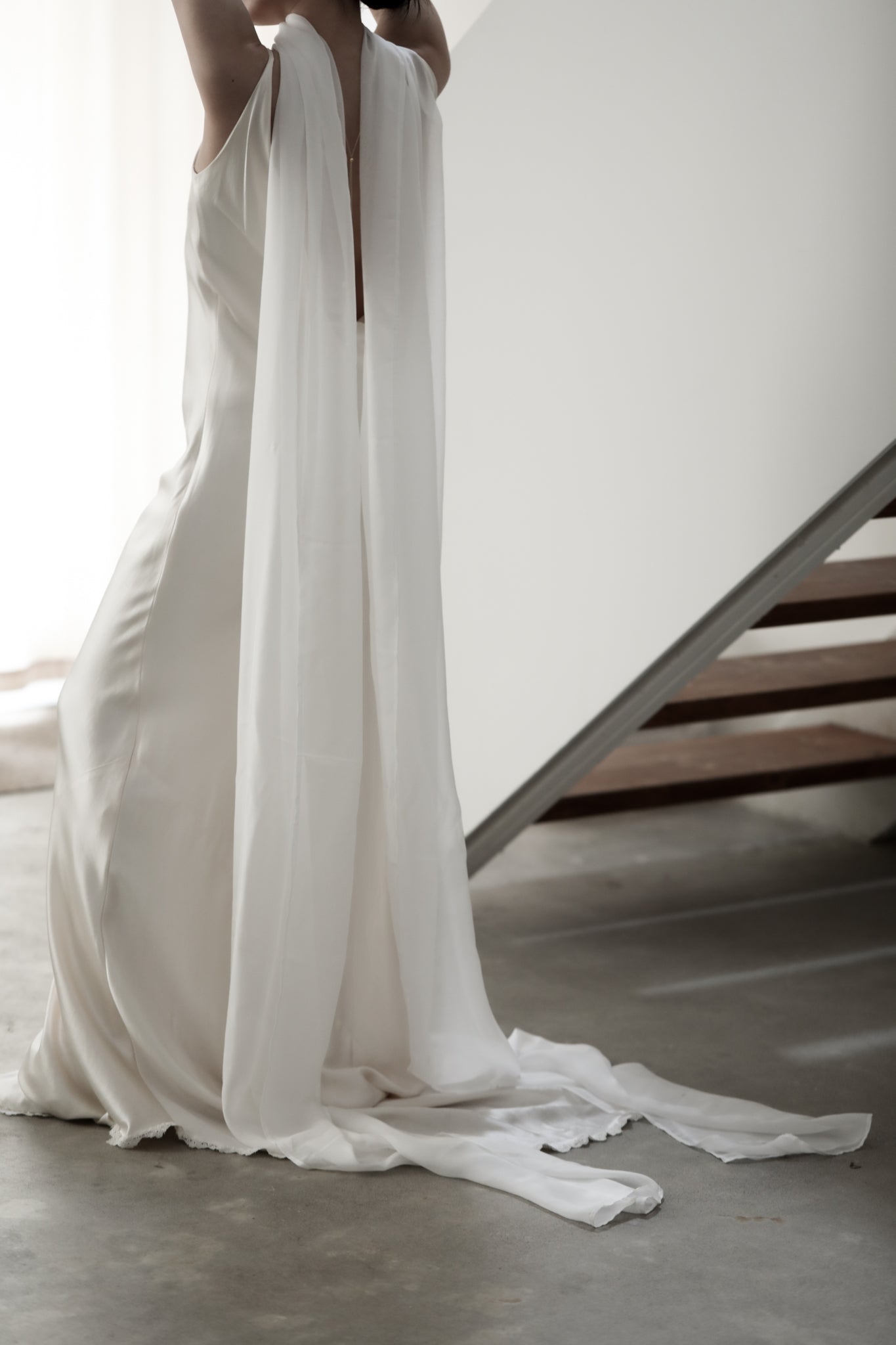 Silk Chiffon Neck Scarf - Sale