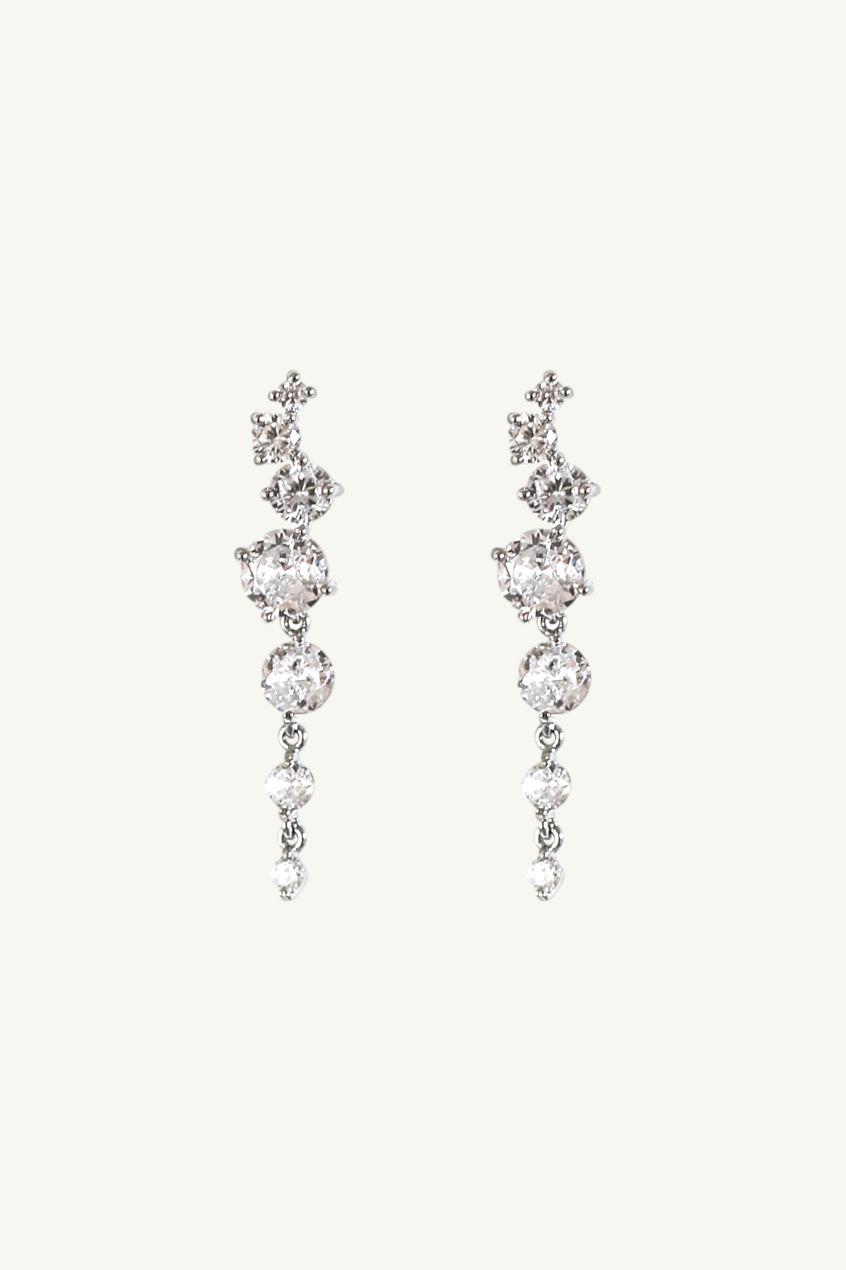 Crystal Cluster Drop Earrings - Sale