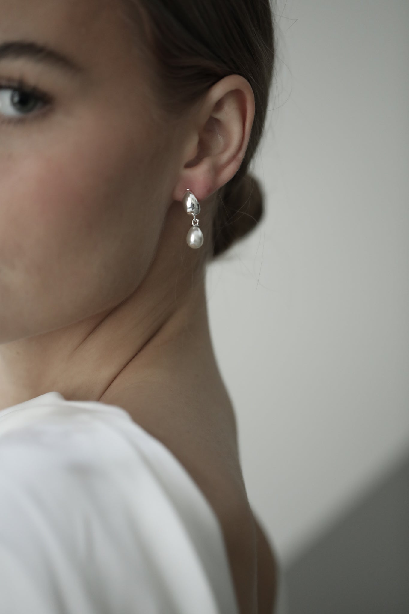 Orb Pearl Drop Earrings - Sale