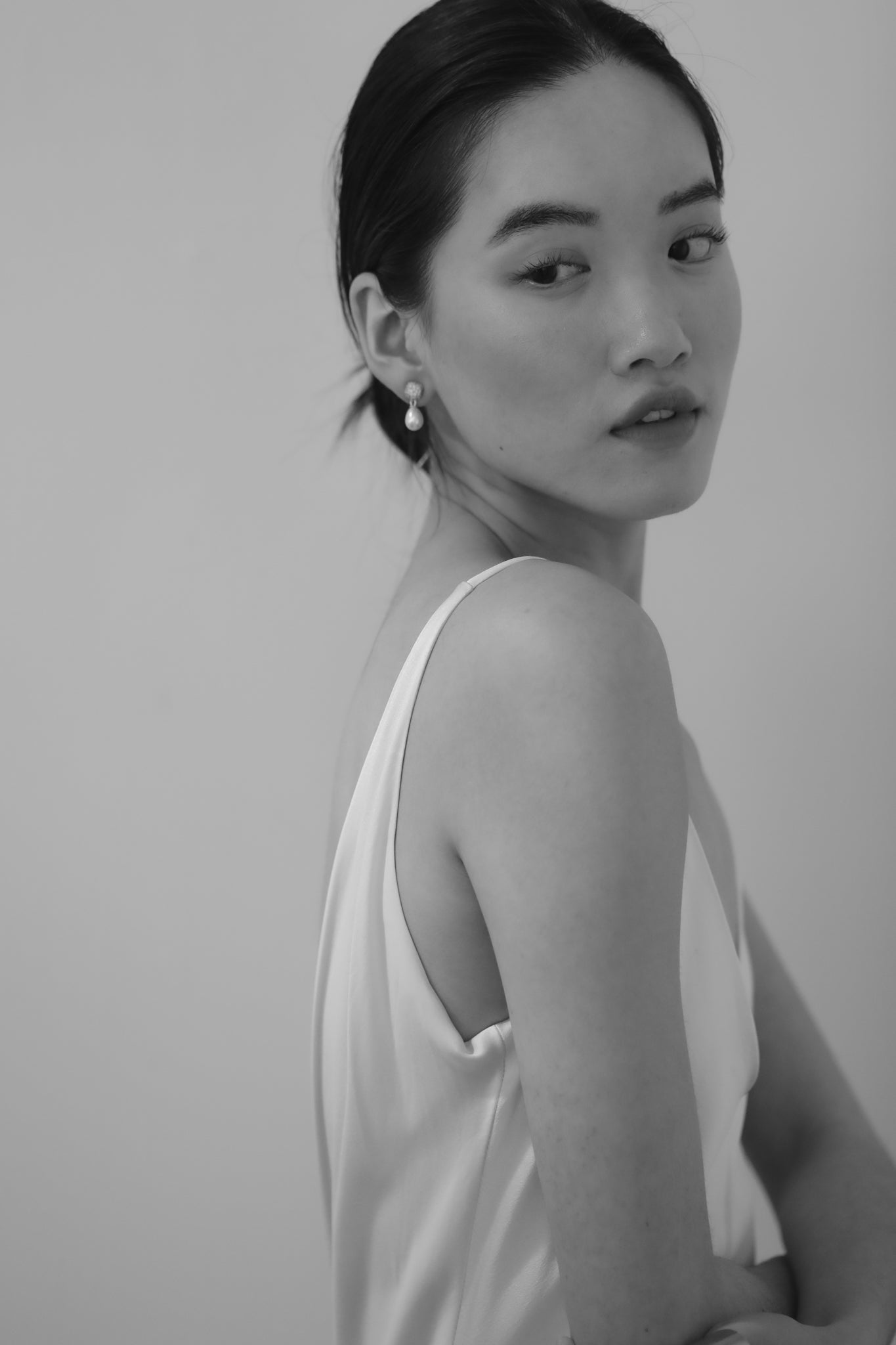 Pave Mini Pearl Drop - Sale