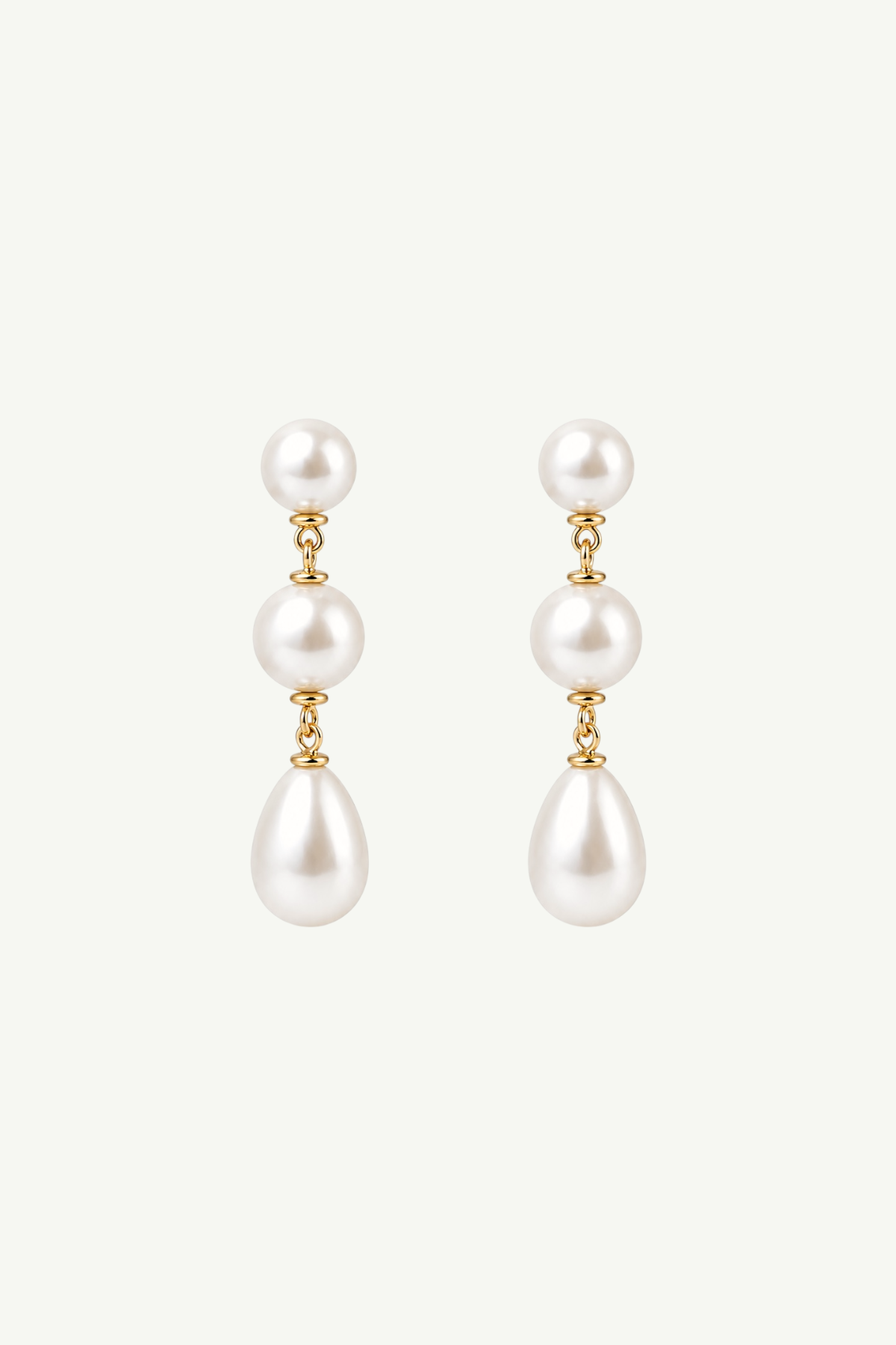 Pearl Triple Drop Earrings - Sale