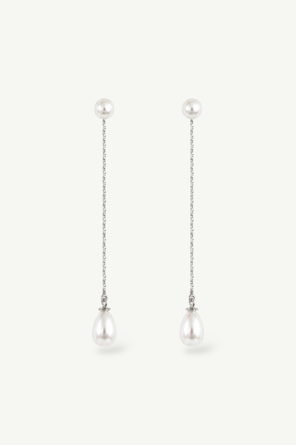 2 in 1 Pearl Strand Earrings - Sale