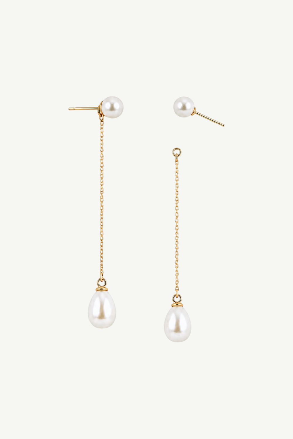 2 in 1 Pearl Strand Earrings - Sale