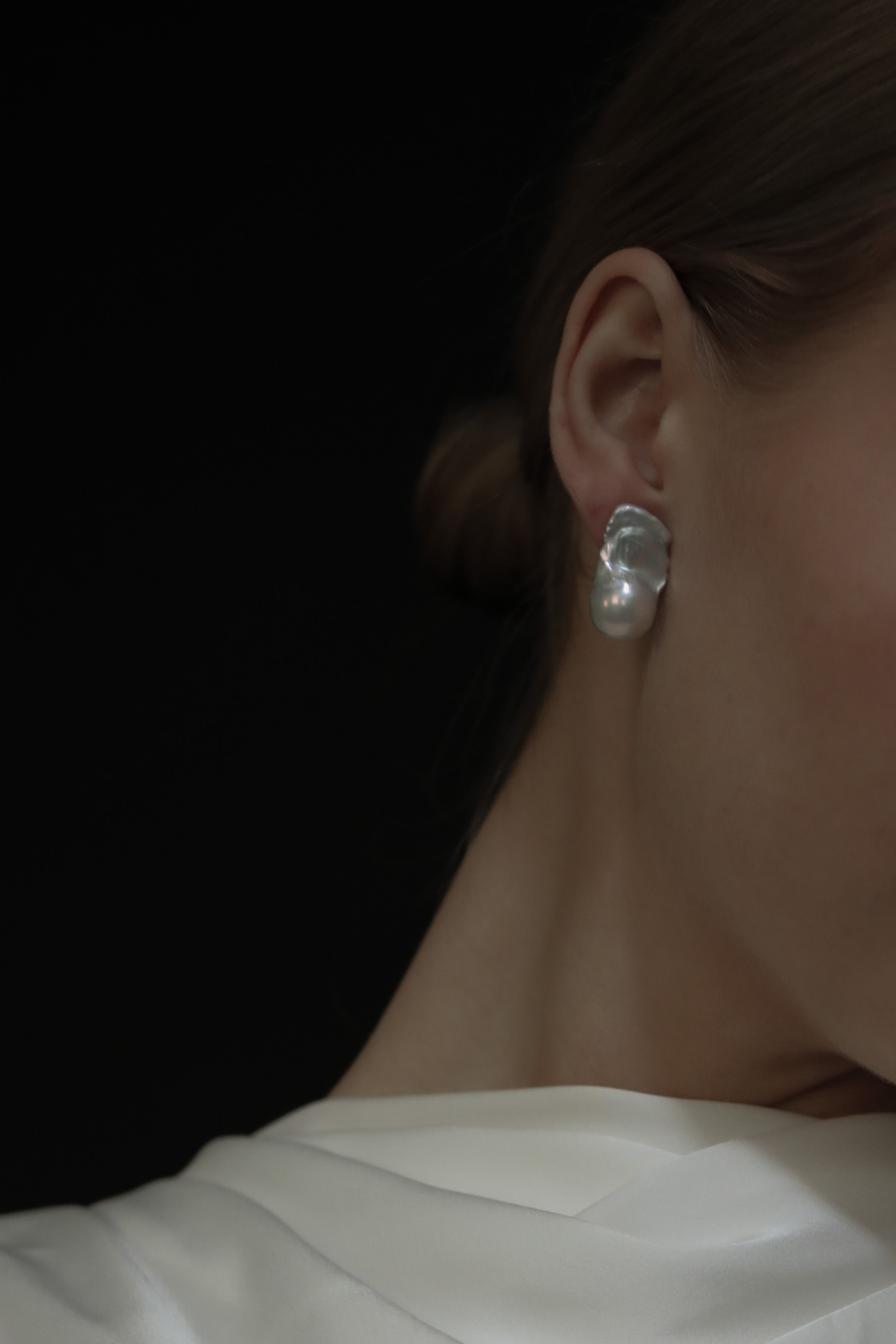 Baroque Freshwater Pearl Stud Earrings - Sale