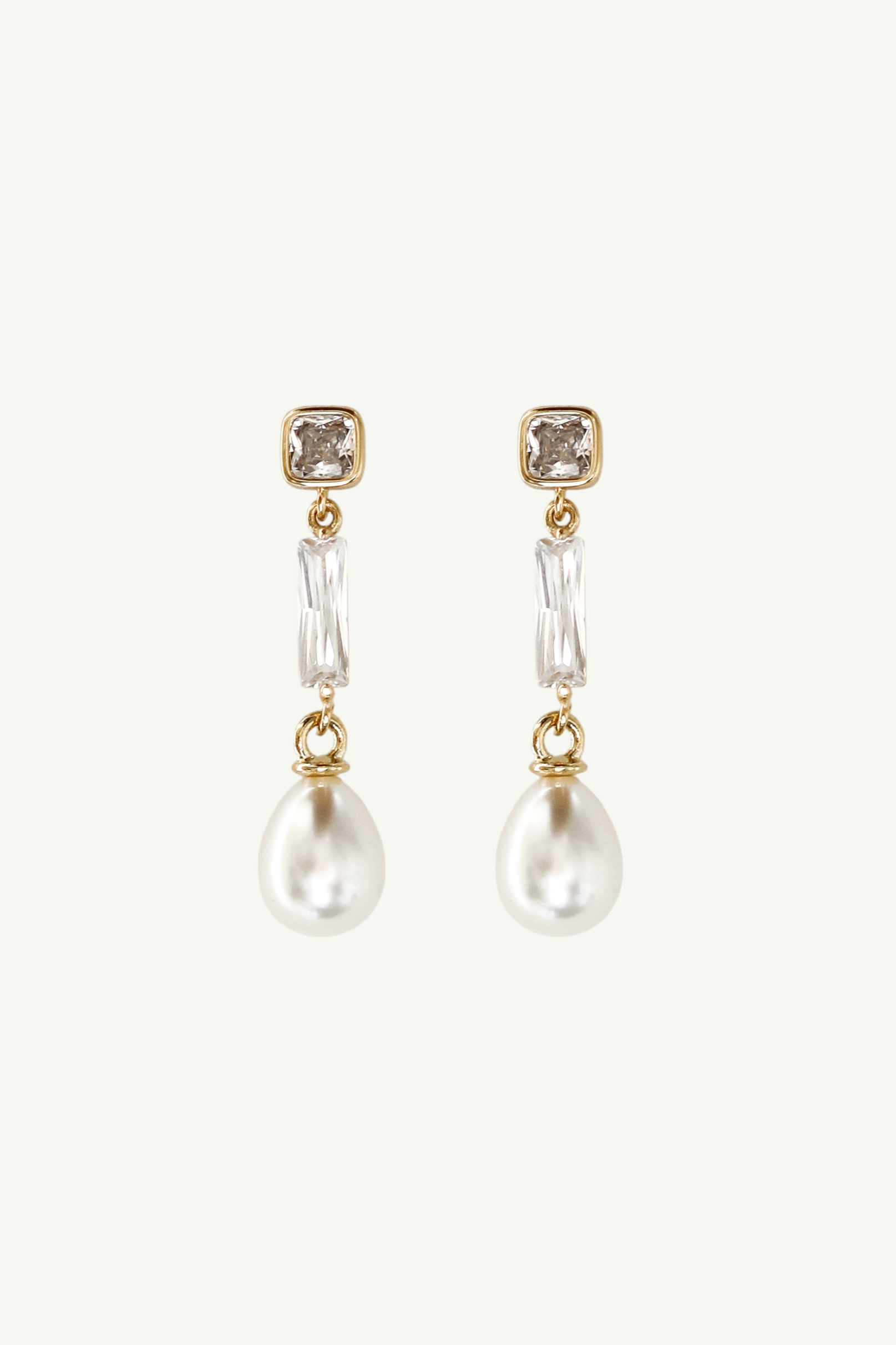 Bezel Deco Pearl Drops - Sale