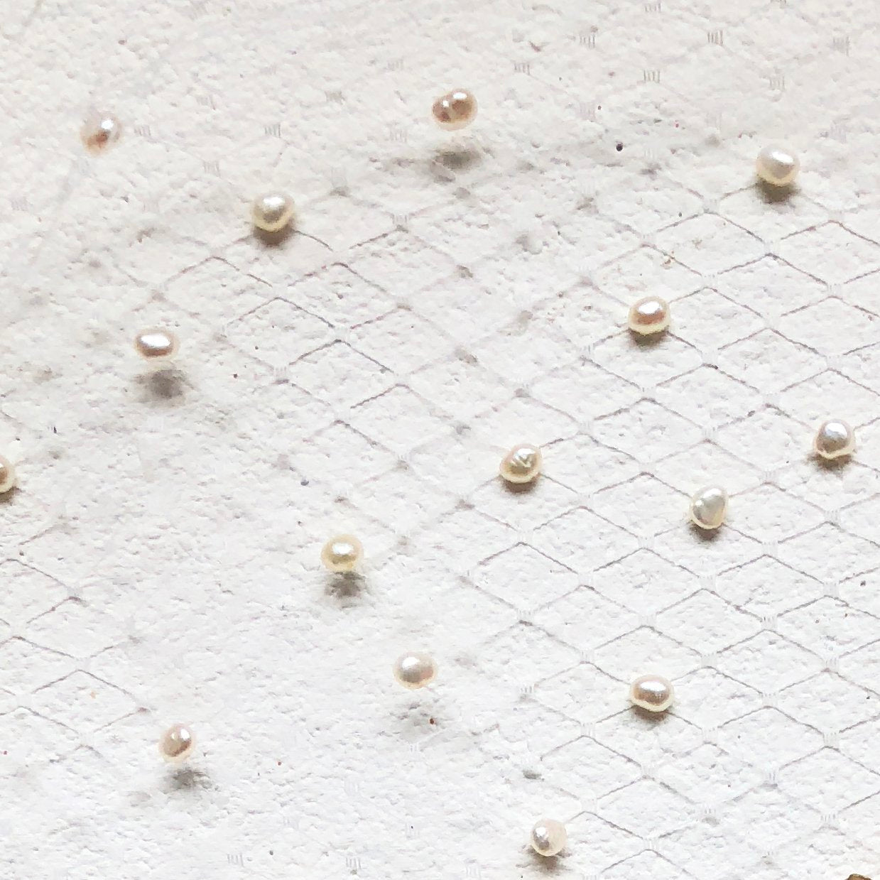 Freshwater Pearl Studded Cage Veil