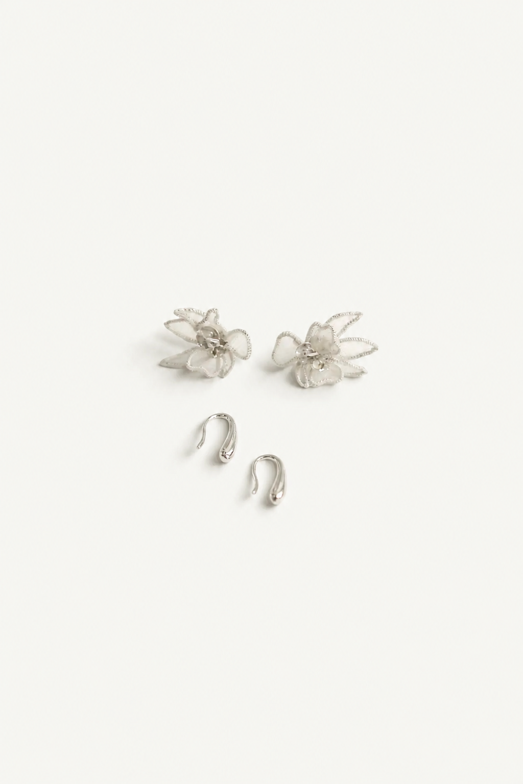 XS Charlee Silk Organza Floral Earrings Set