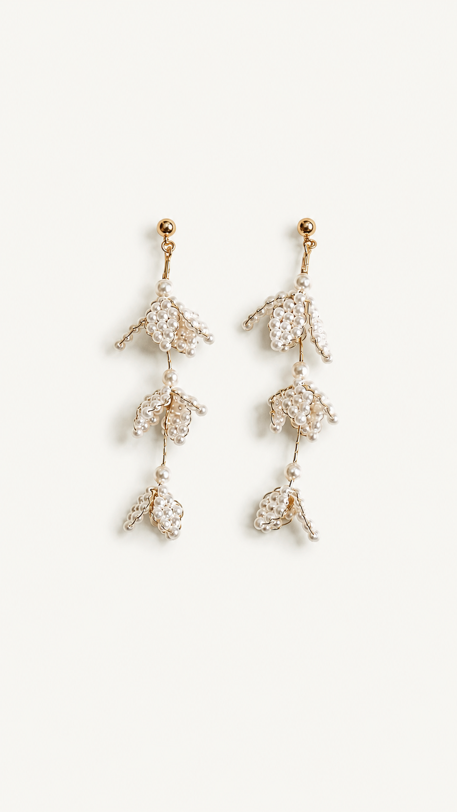 Harper Pearl Strand Earrings – Half