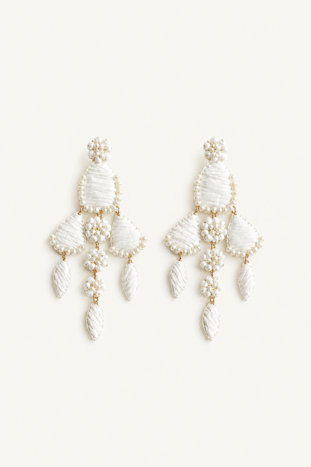Mini Sloan Chandelier Earrings - Ivory - Sale