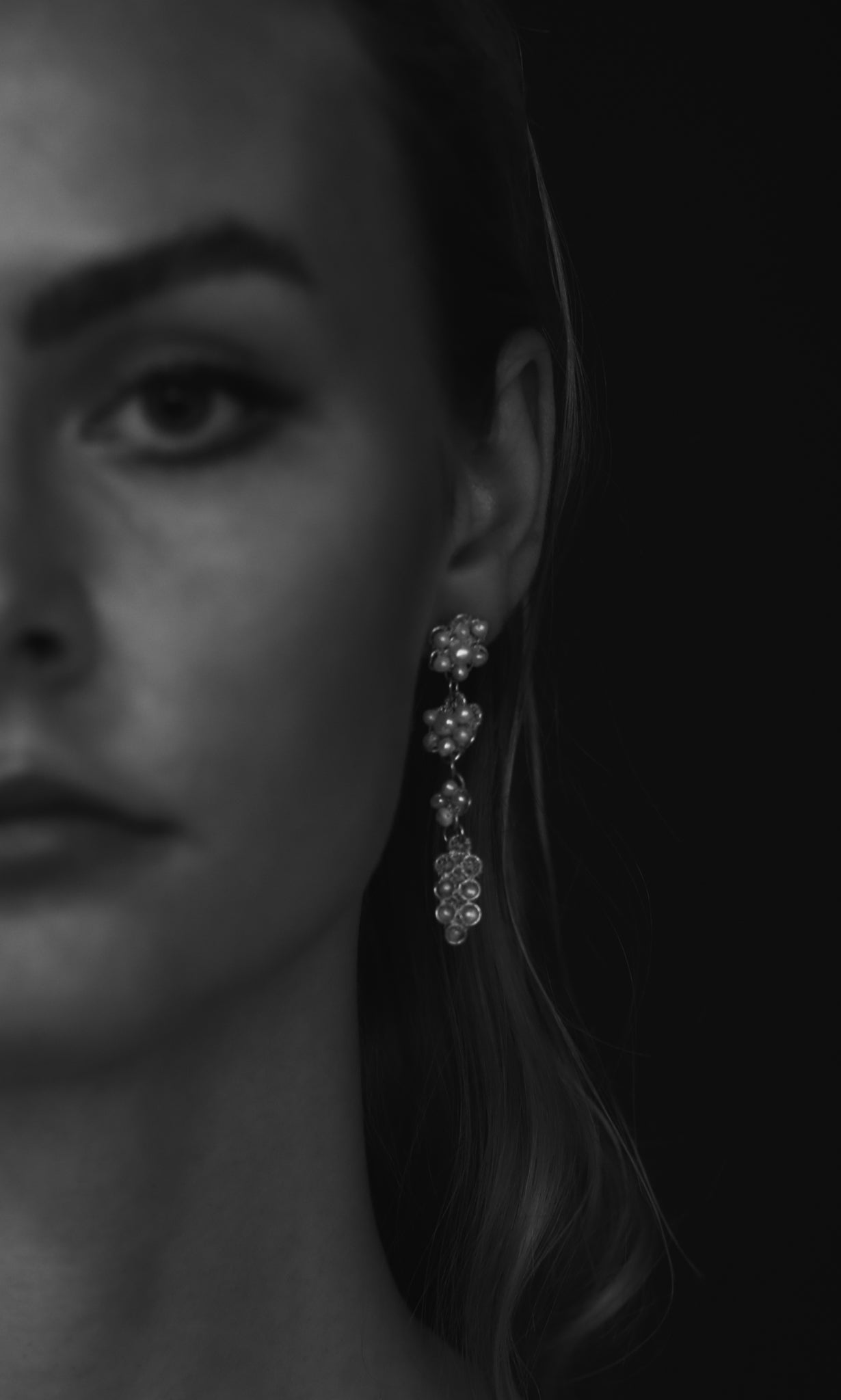 Melrose Metallic Pearl Drop Earrings - Sale