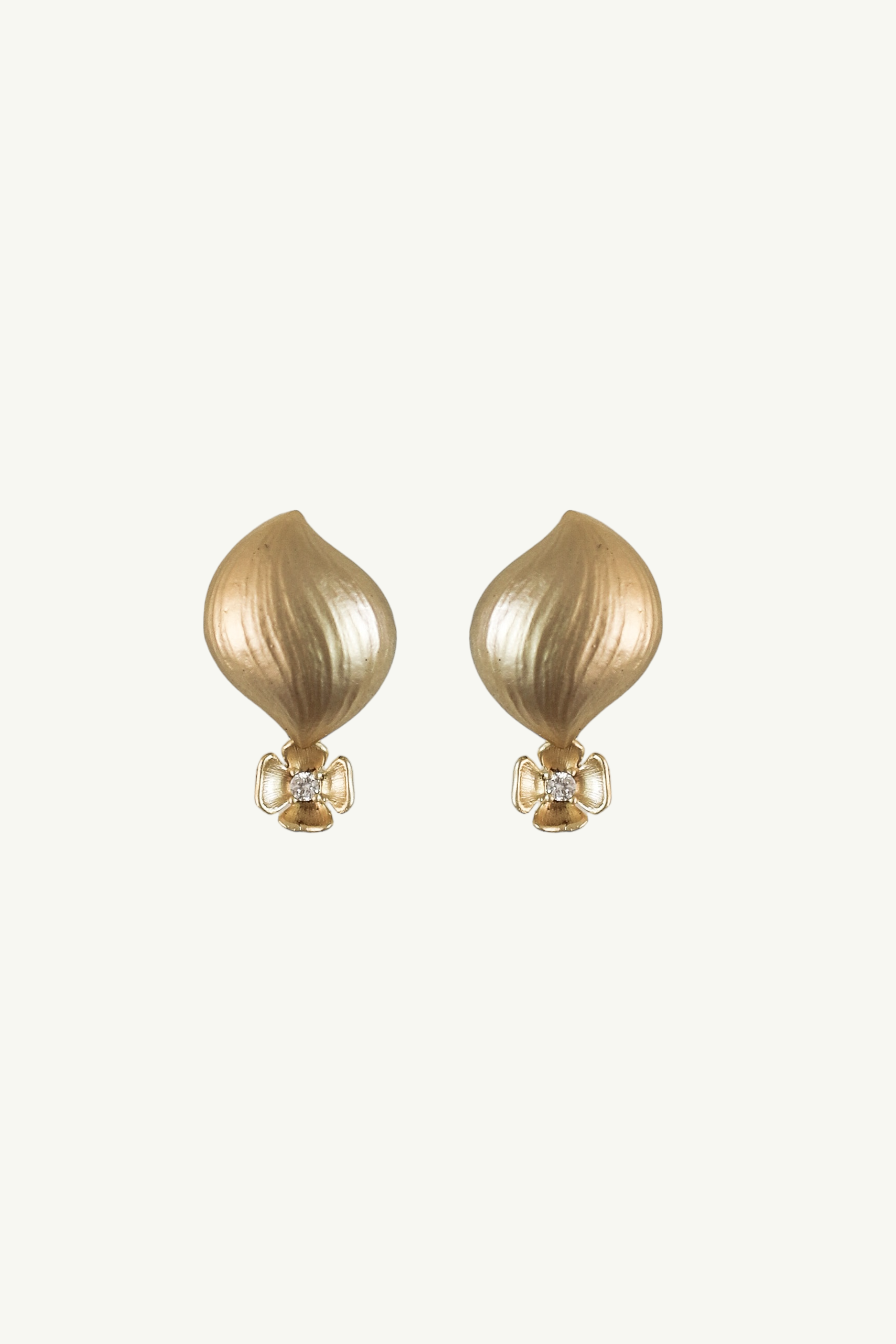 Floral Orb Drop Earrings - Sale