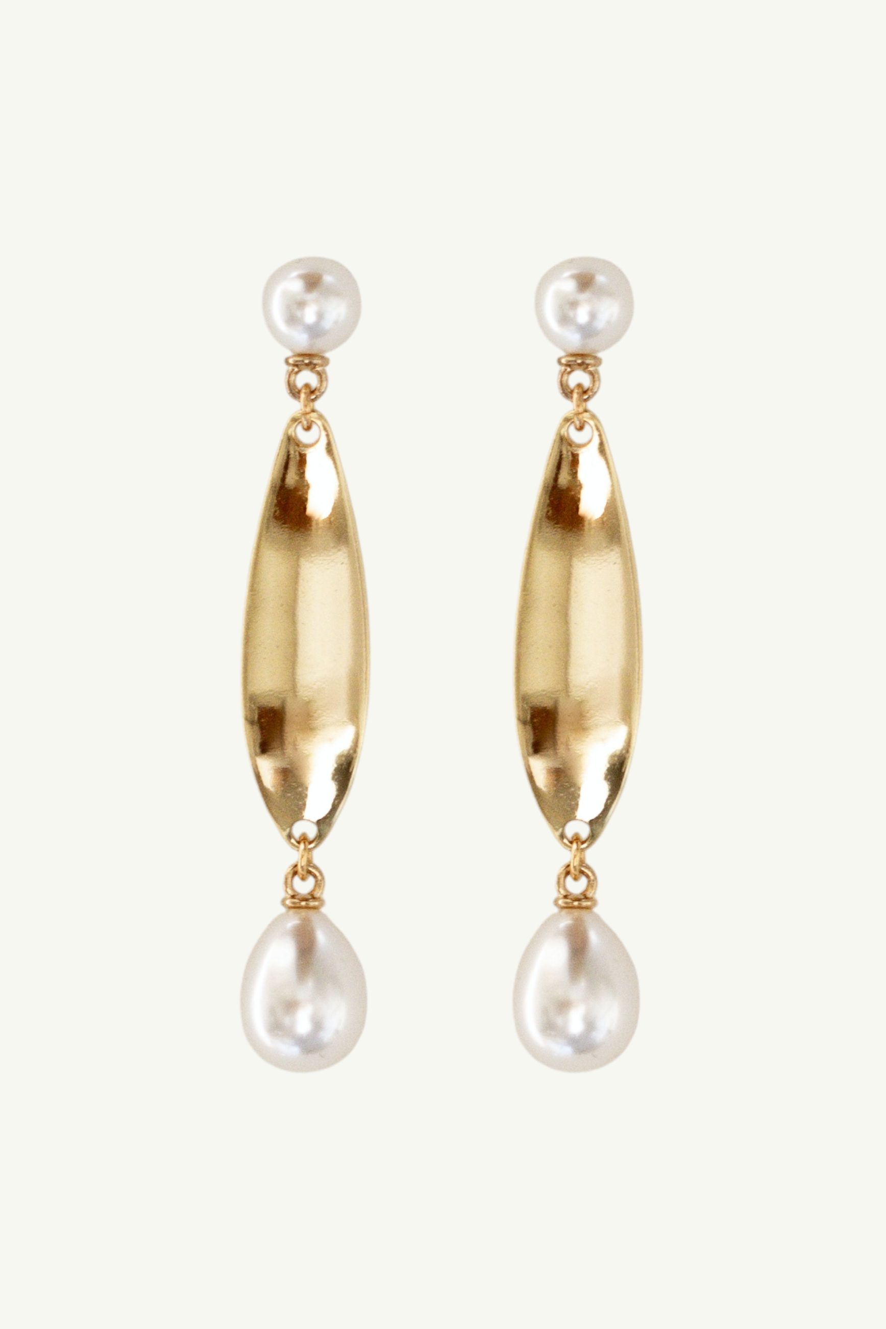 Sculptural Pearl Statement Earrings - Sale