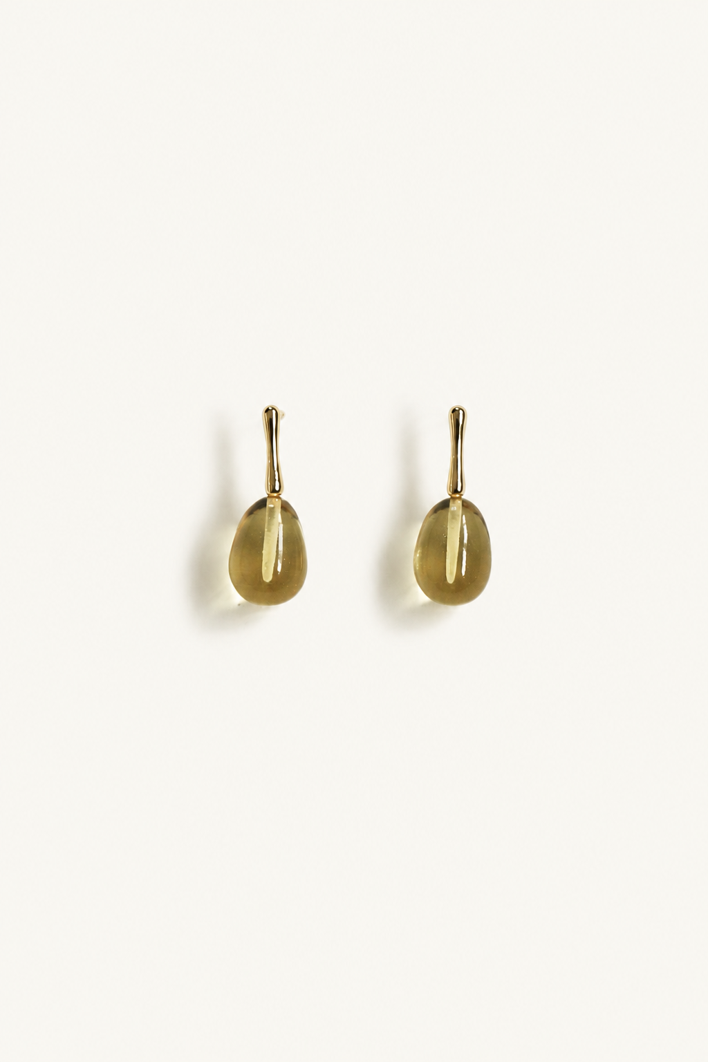Damier Drop Earrings - Butter