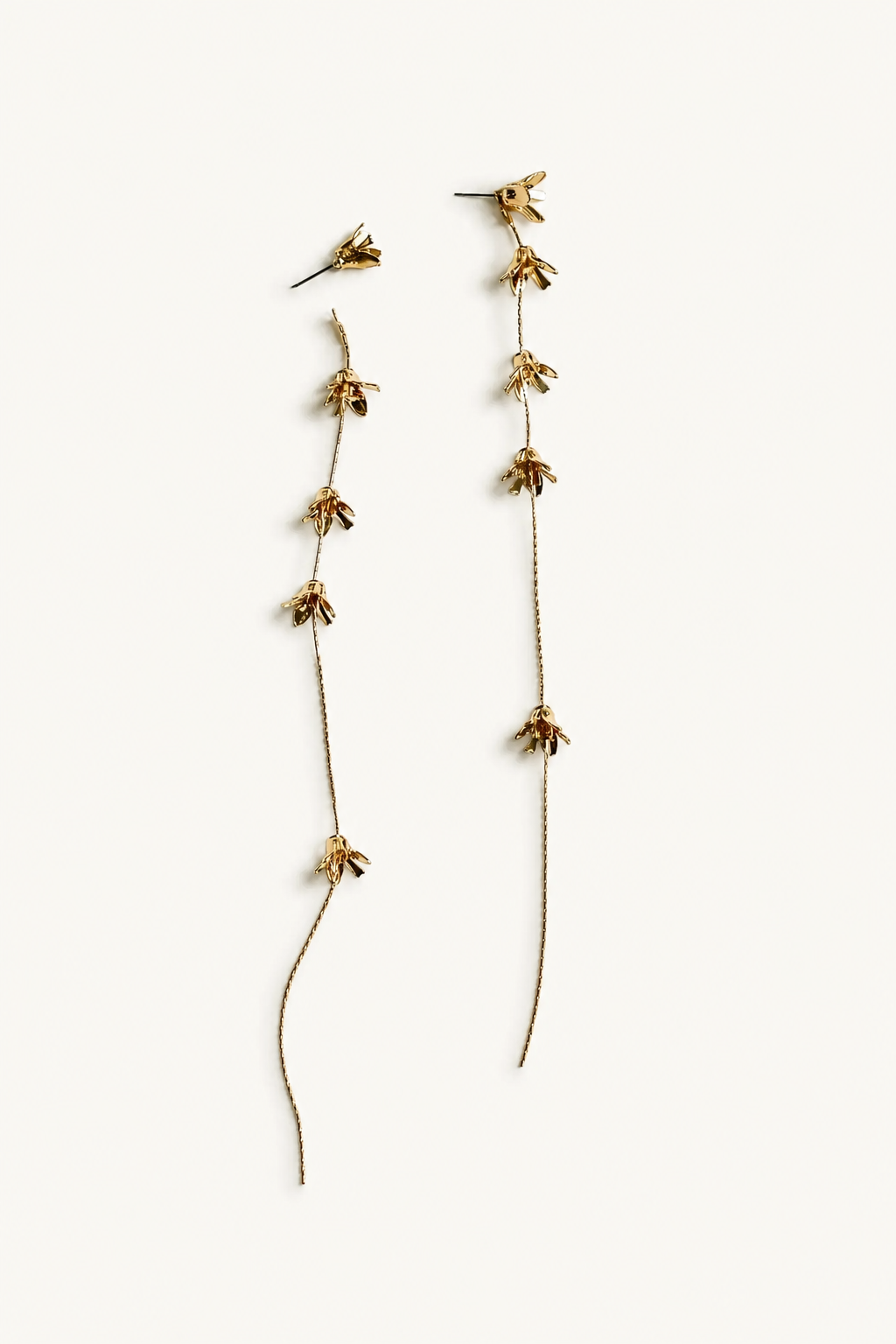 Long Rue 2:1 Floral Strand Earrings