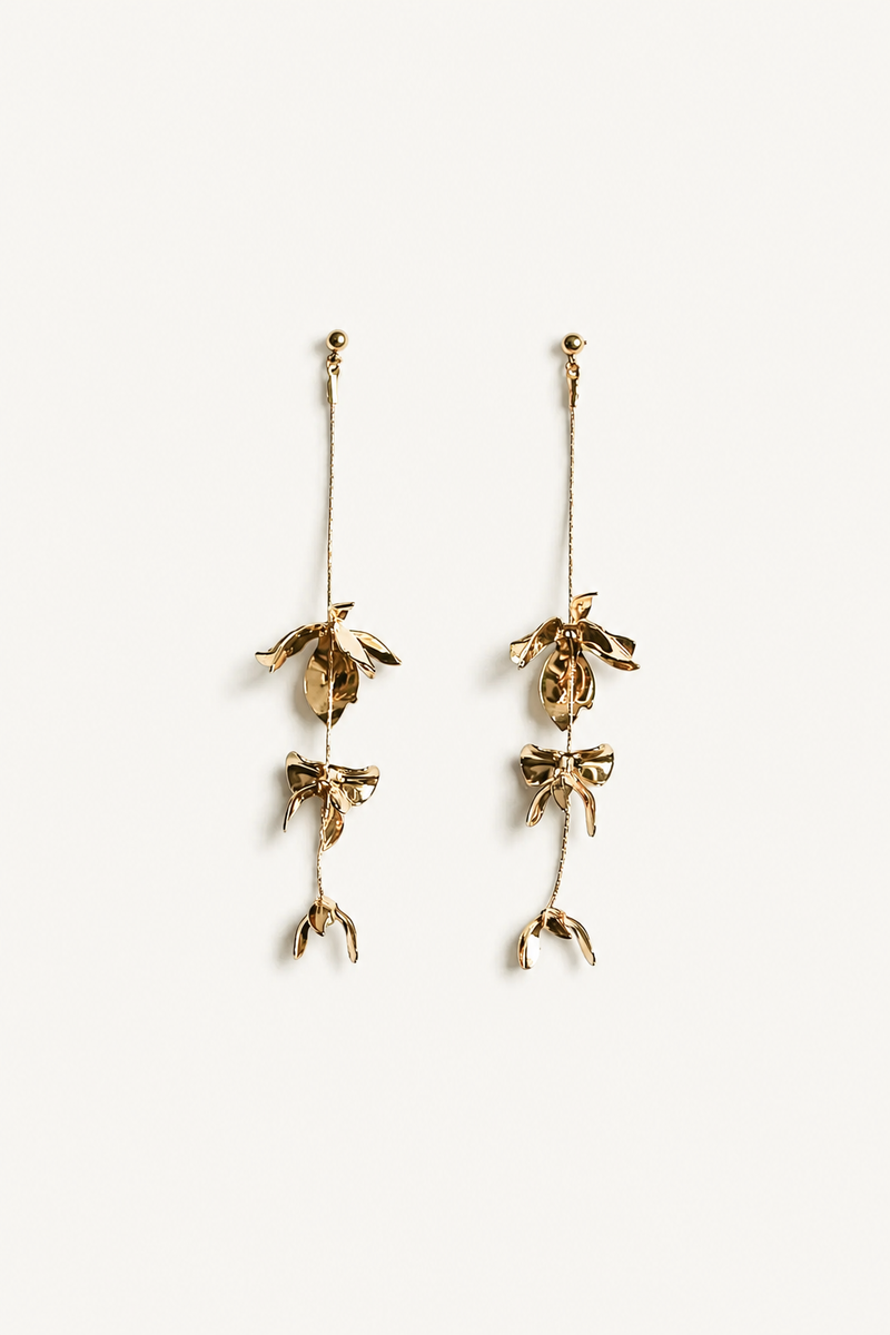 Magnolia Strand Earrings – Full | Floral Bridal Earrings | A.B. ELLIE