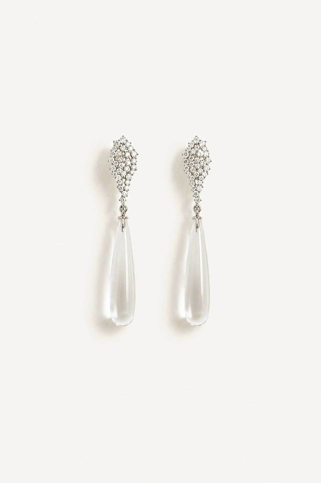 Mystic Pavé Glass Dewdrop Earrings