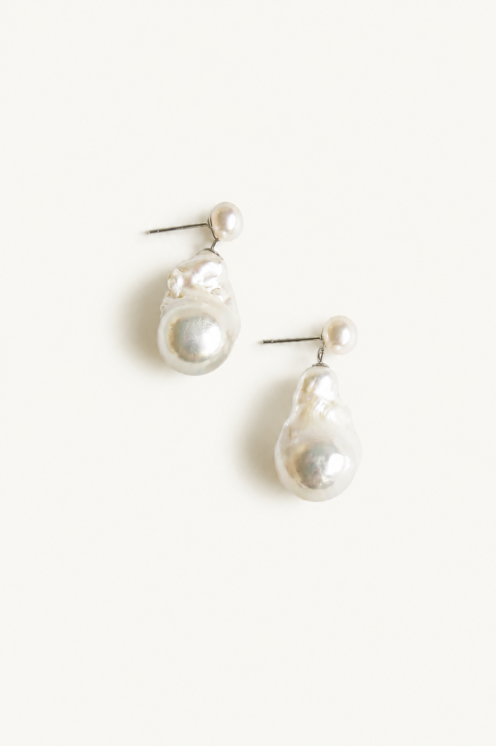 Baroque Pearl Drop Earrings - Sale