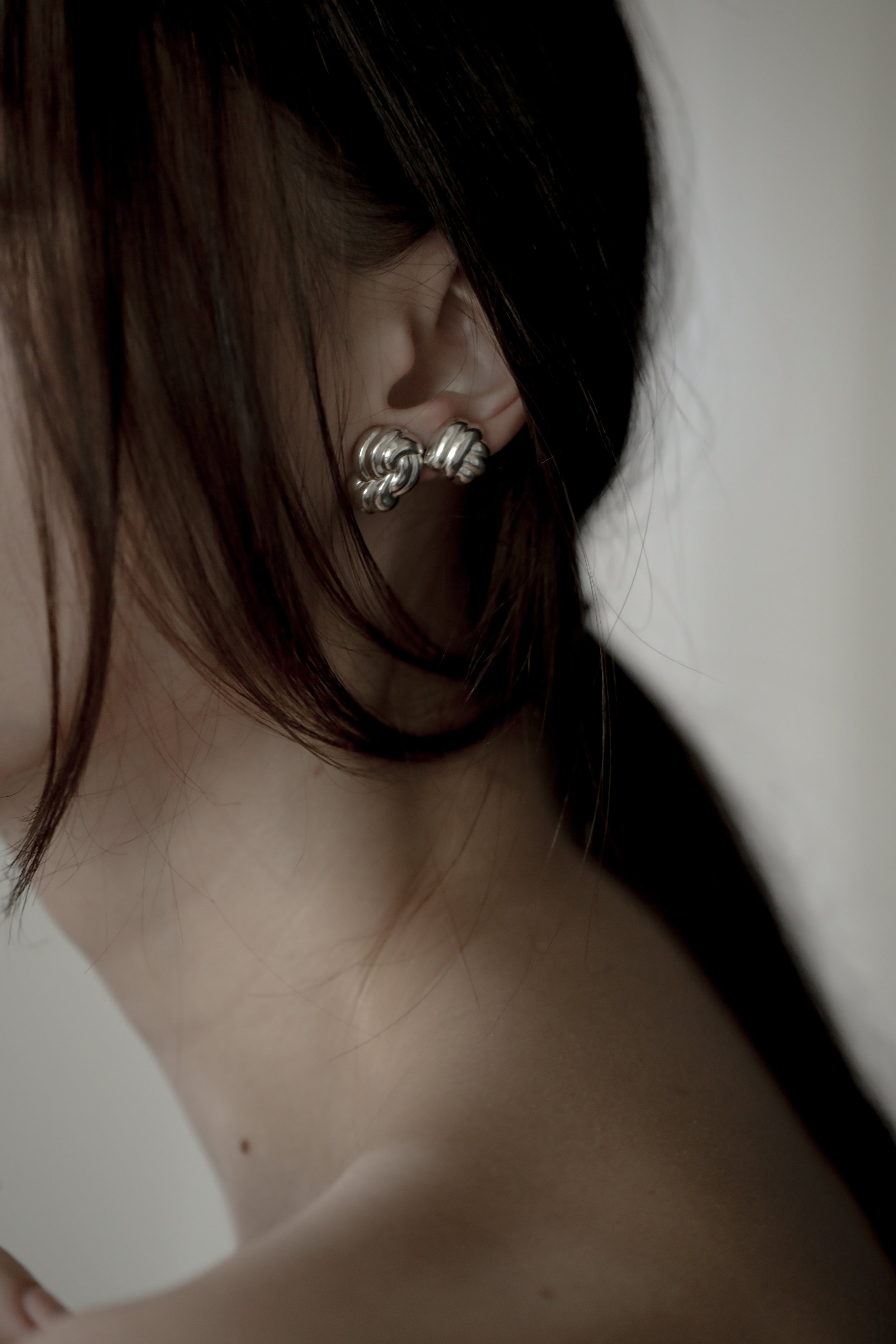 Knotwork Sculptural Stud Earring Set