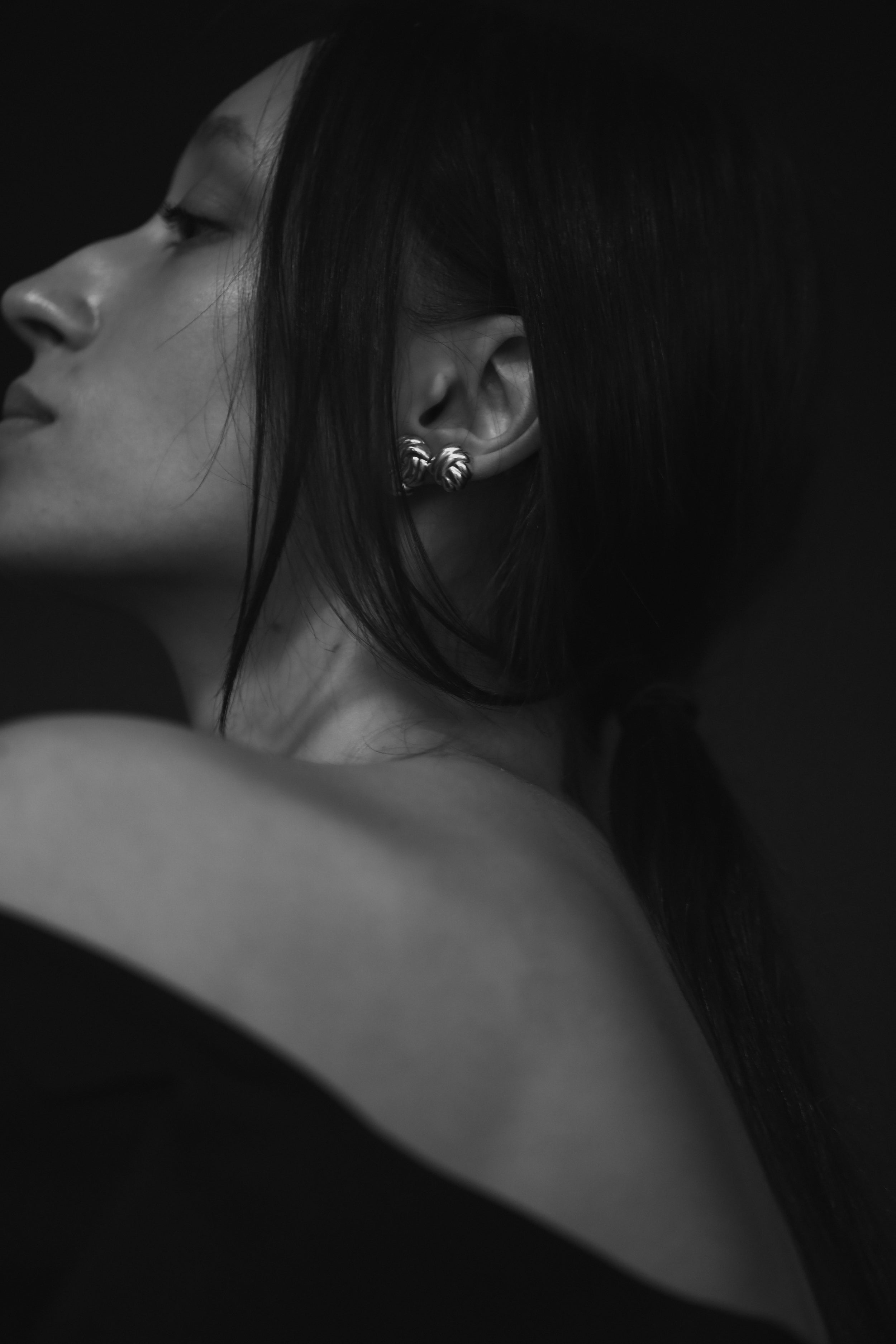 Knotwork Sculptural Stud Earring Set