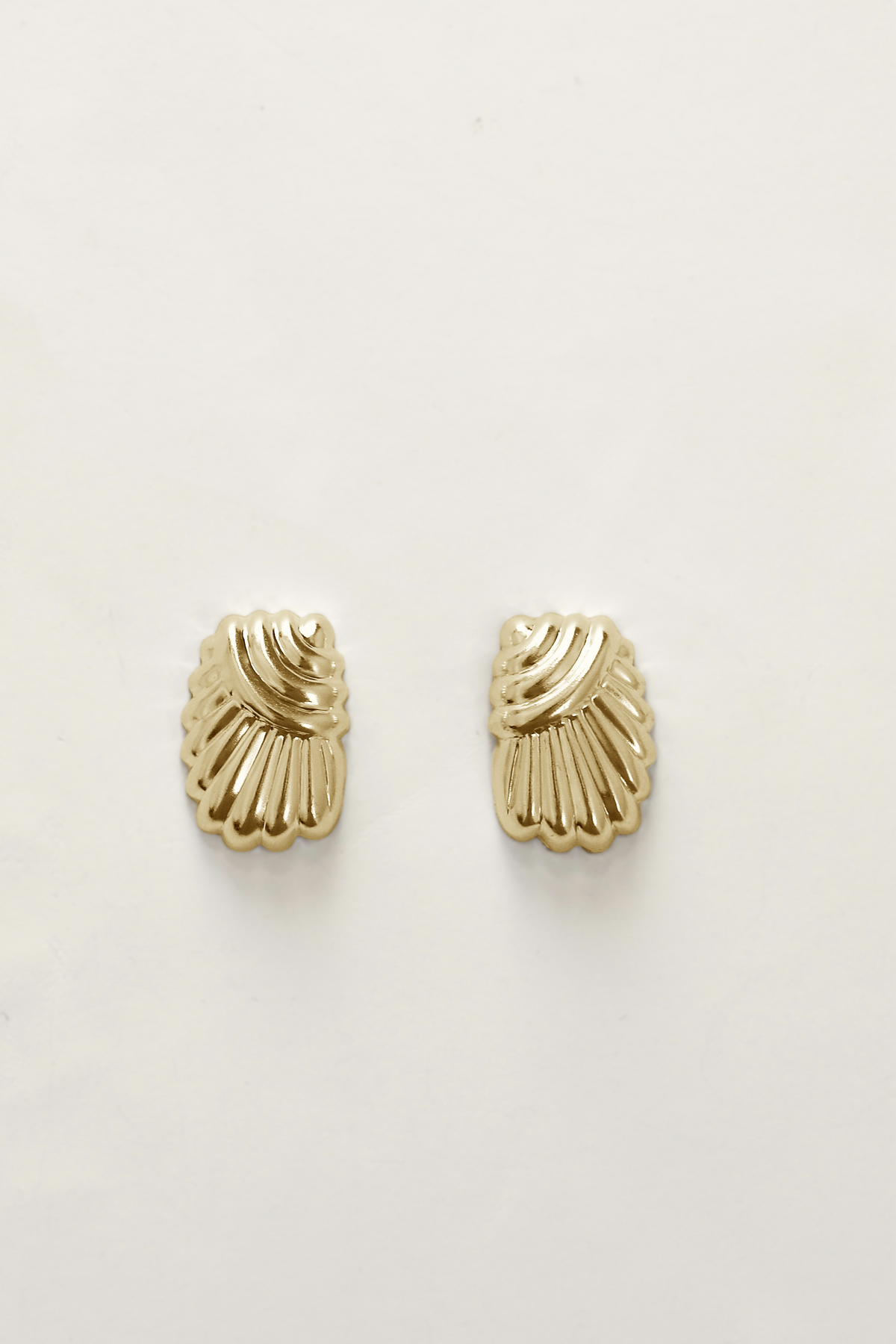 Pleated Sculptural Stud Earrings | Modern Statement Studs | A.B. ELLIE Pleated Sculptural Stud Earrings | Modern Statement Studs | A.B. ELLIE