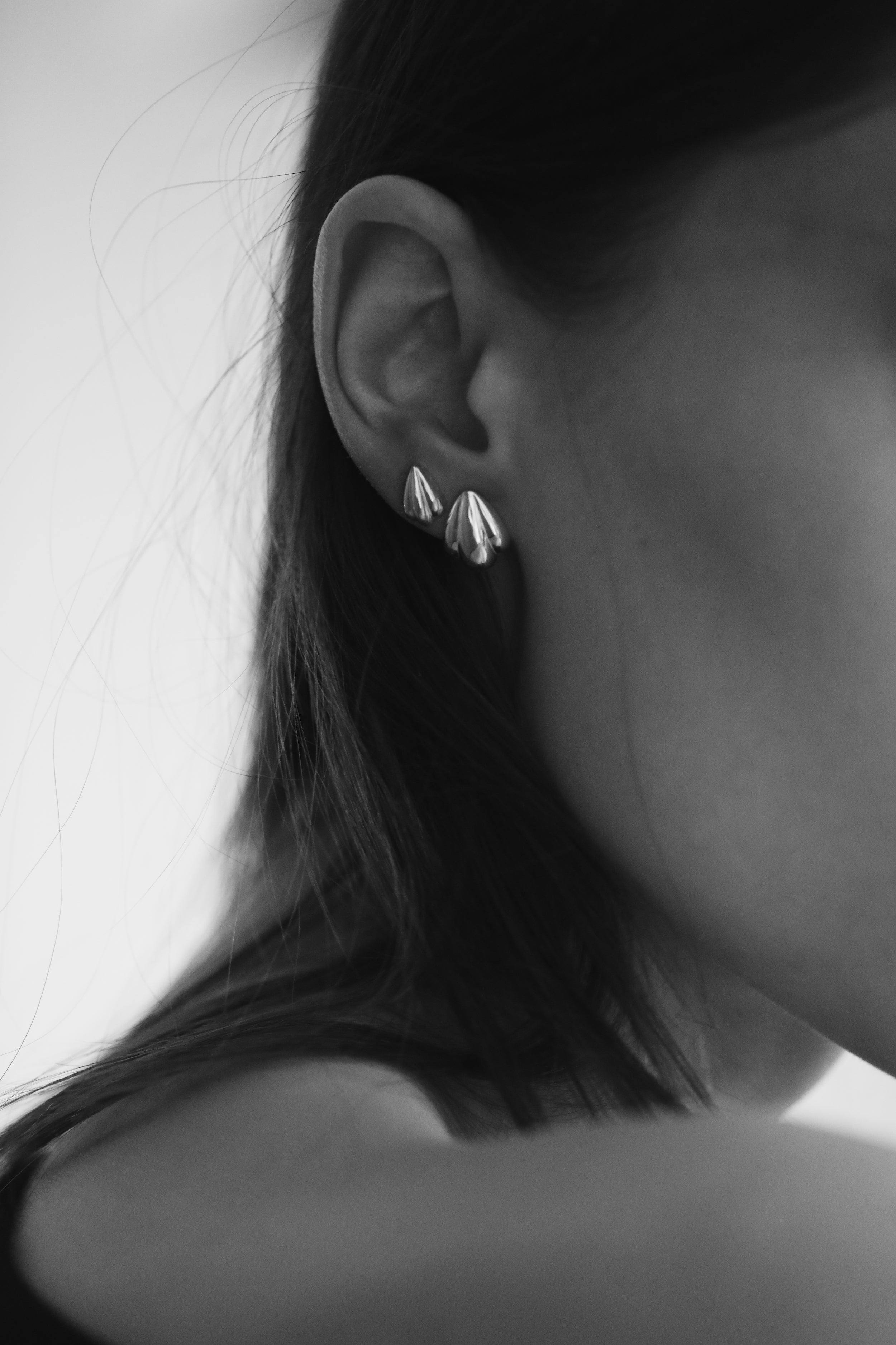 Scallop Sculptural Stud Earring Set