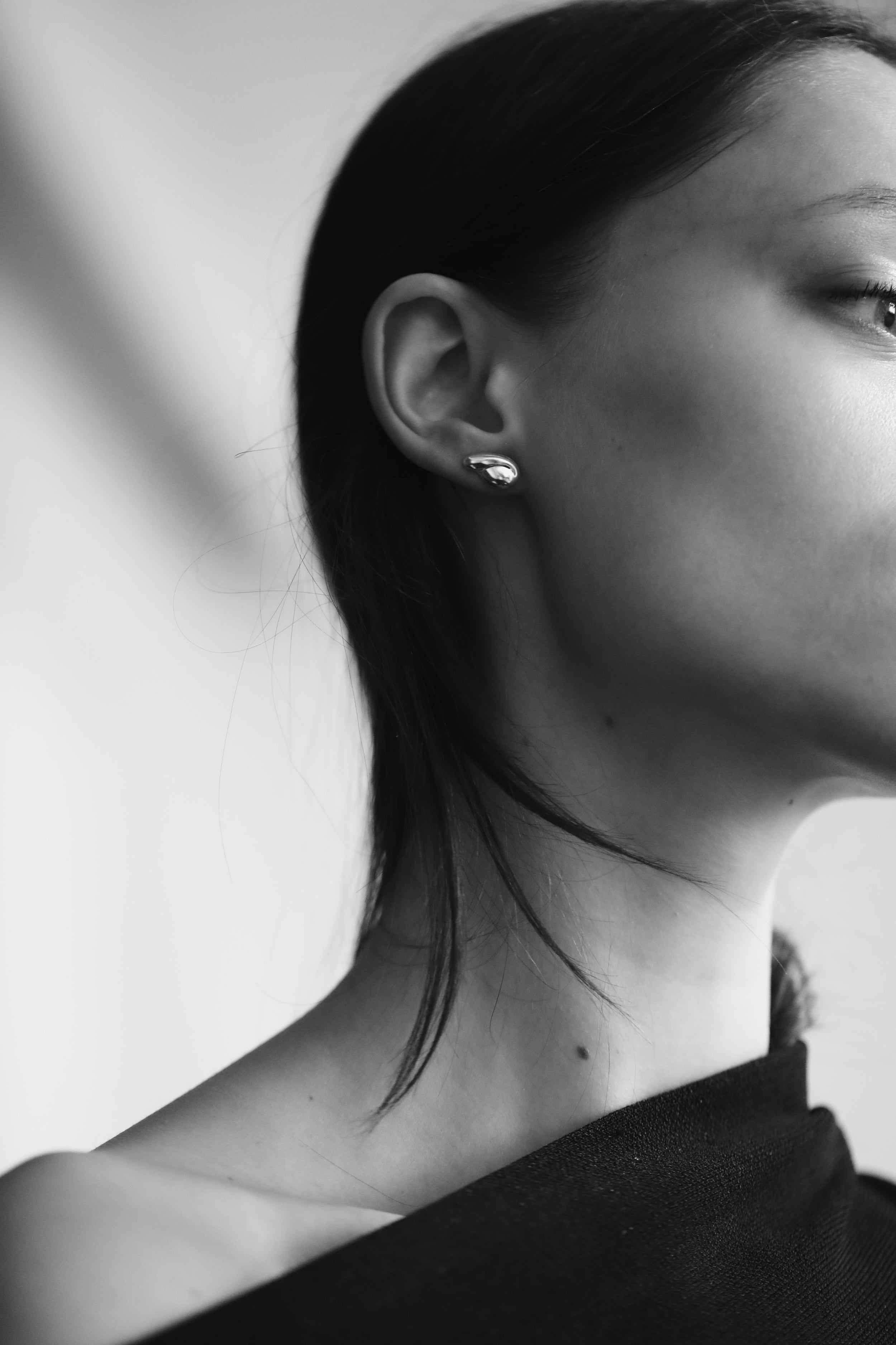 Contour Form Sculptural Stud Earrings