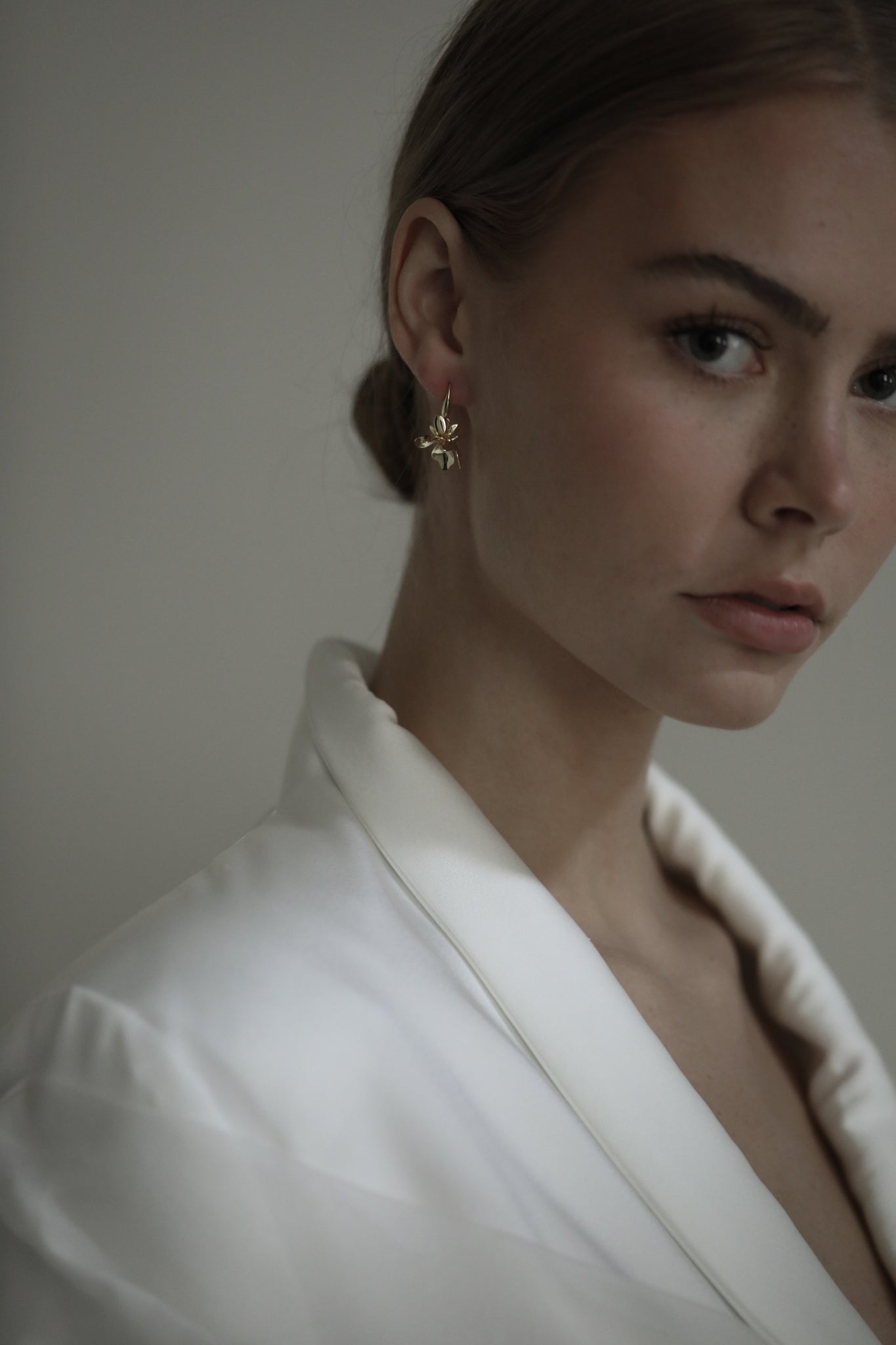 Floral Abstract Drop Earrings - Sale