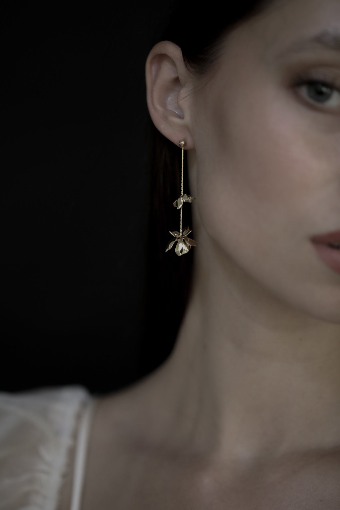 Floral 2:1 Abstract Strand Earrings - Sale