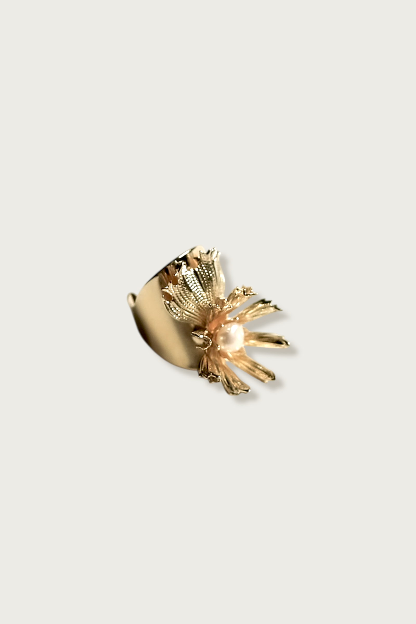Aster Flower Cocktail Ring