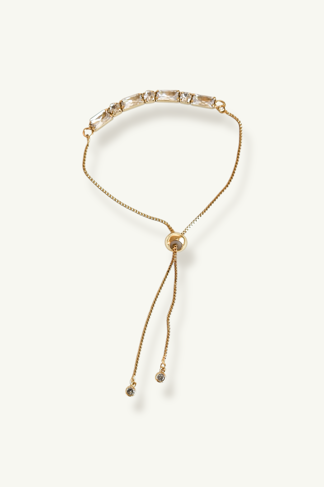 Baguette Gold Bolo Bracelet - Sale