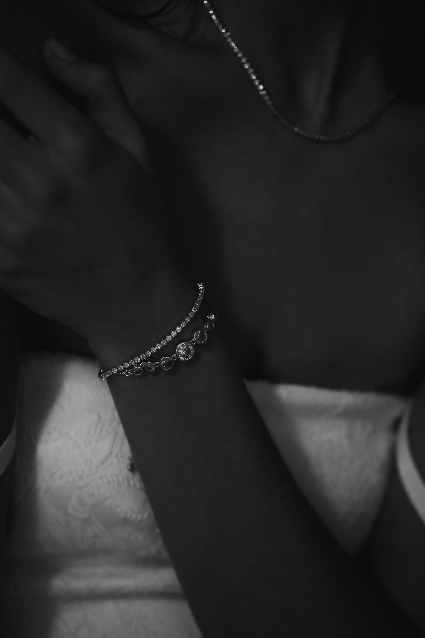 Bezel Gold Bolo Bracelet - Sale