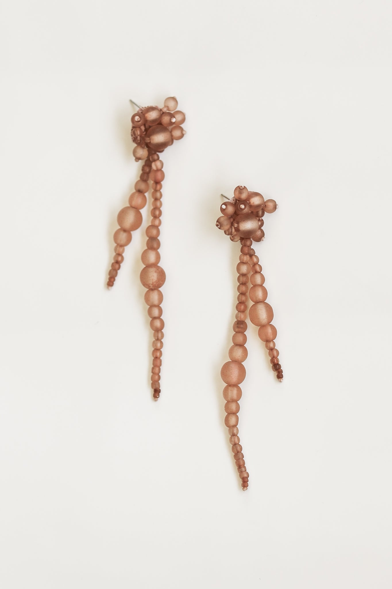 Matte Beaded Drew Strands - Blush