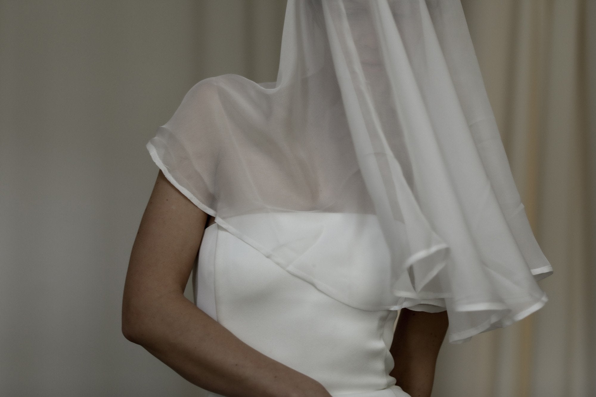 Silk Chiffon Circlet Veil