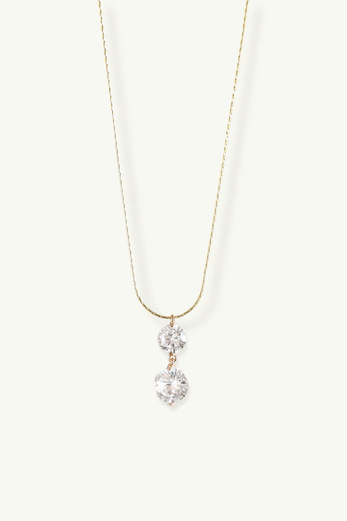 Round Crystal Pendant Necklace - Sale