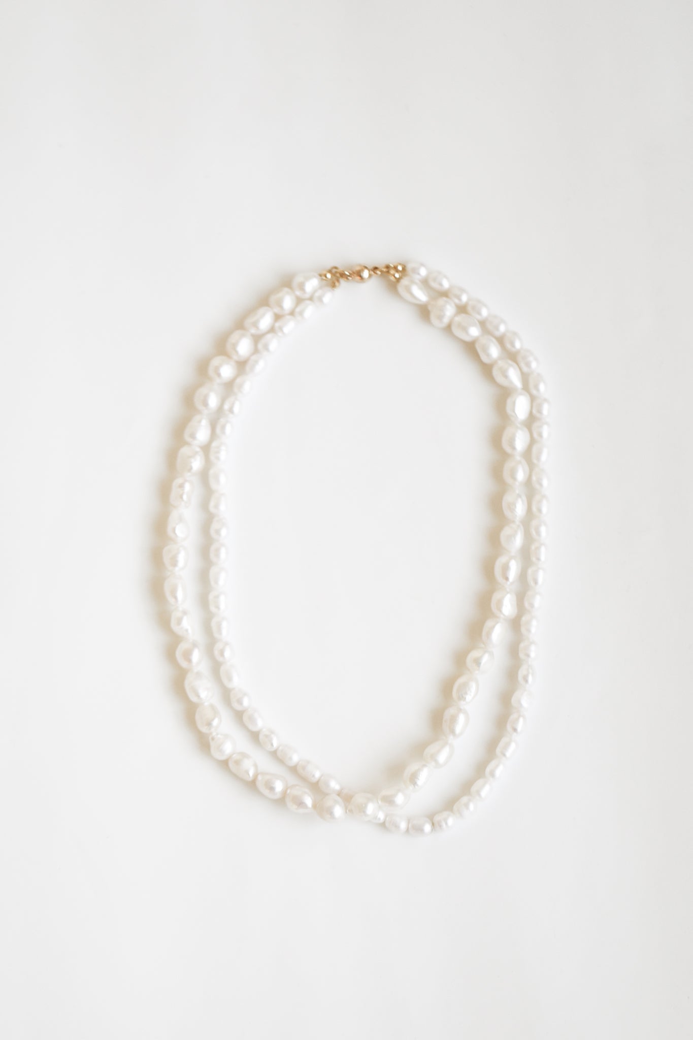 Double Baroque Pearl Strand Necklace