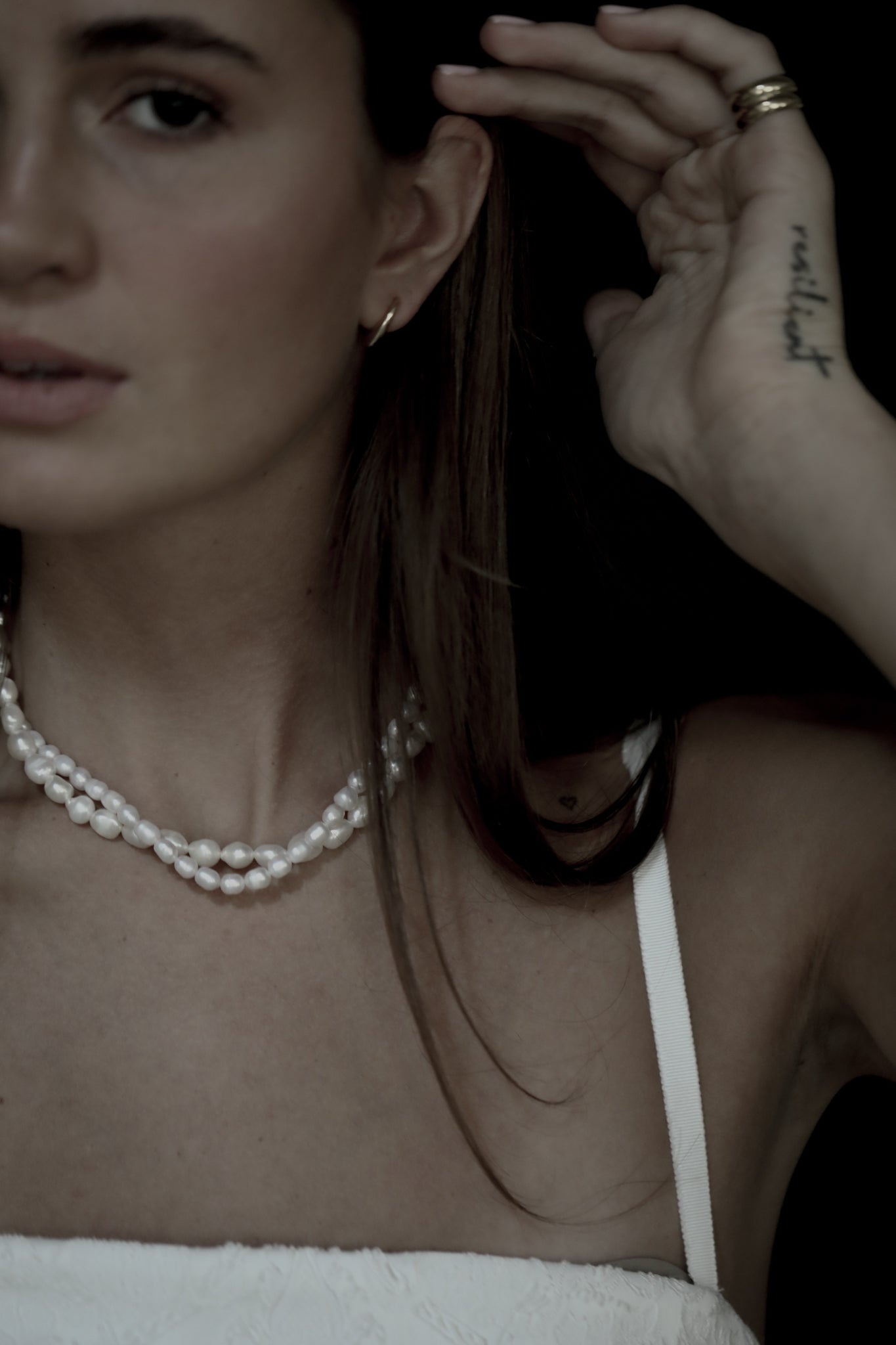 Double Baroque Pearl Strand Necklace