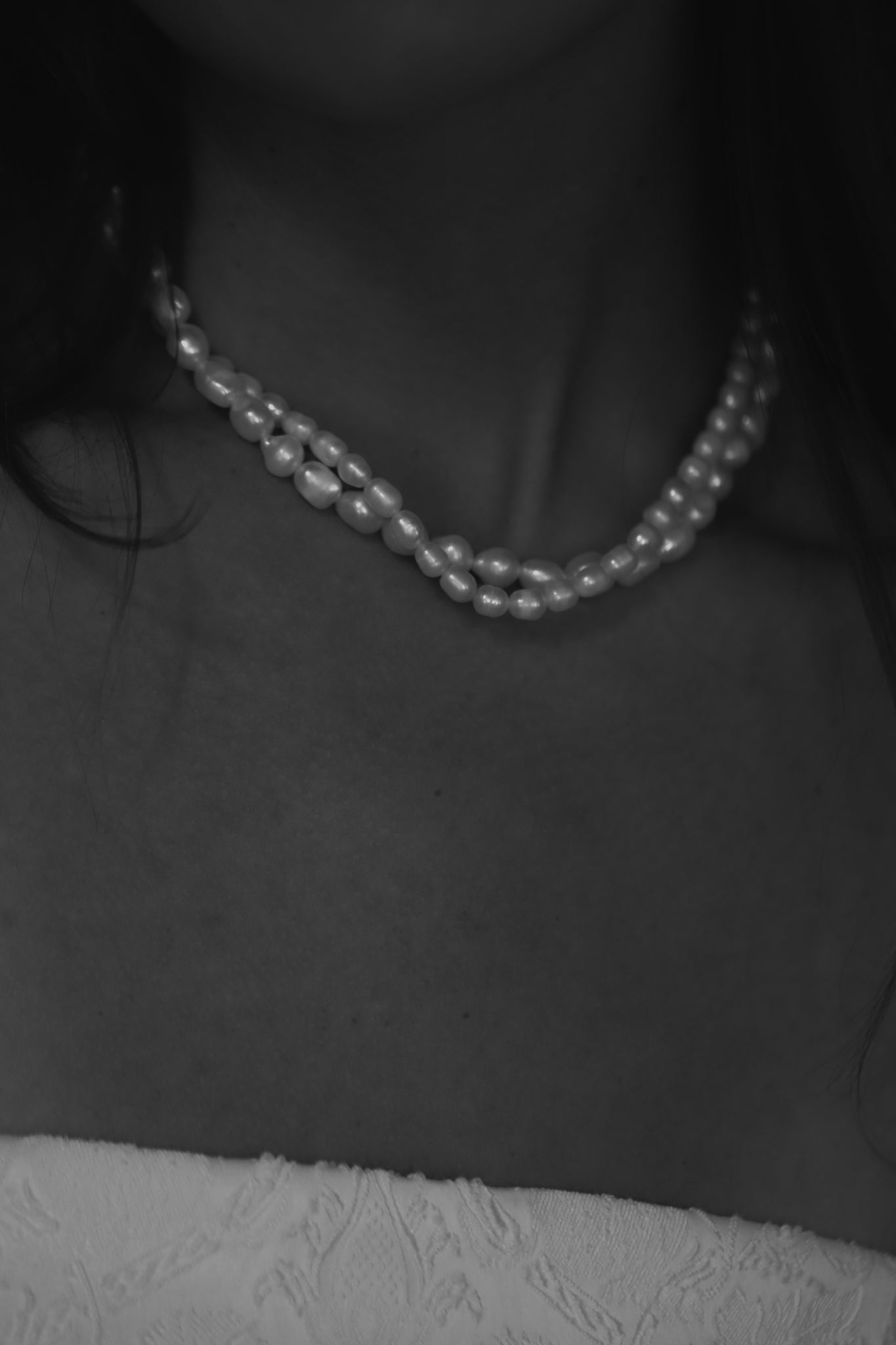 Double Baroque Pearl Strand Necklace