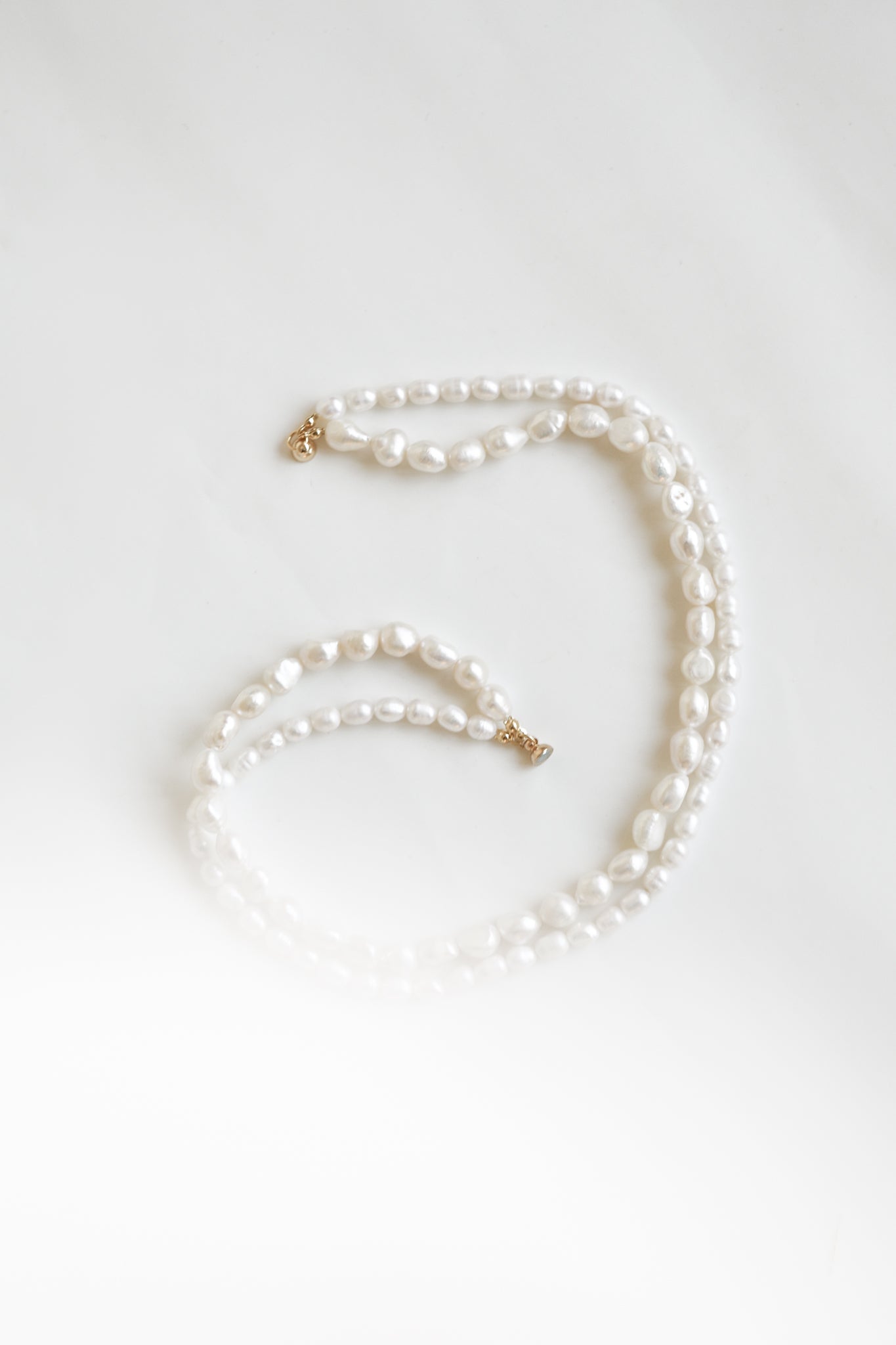 Double Baroque Pearl Strand Necklace